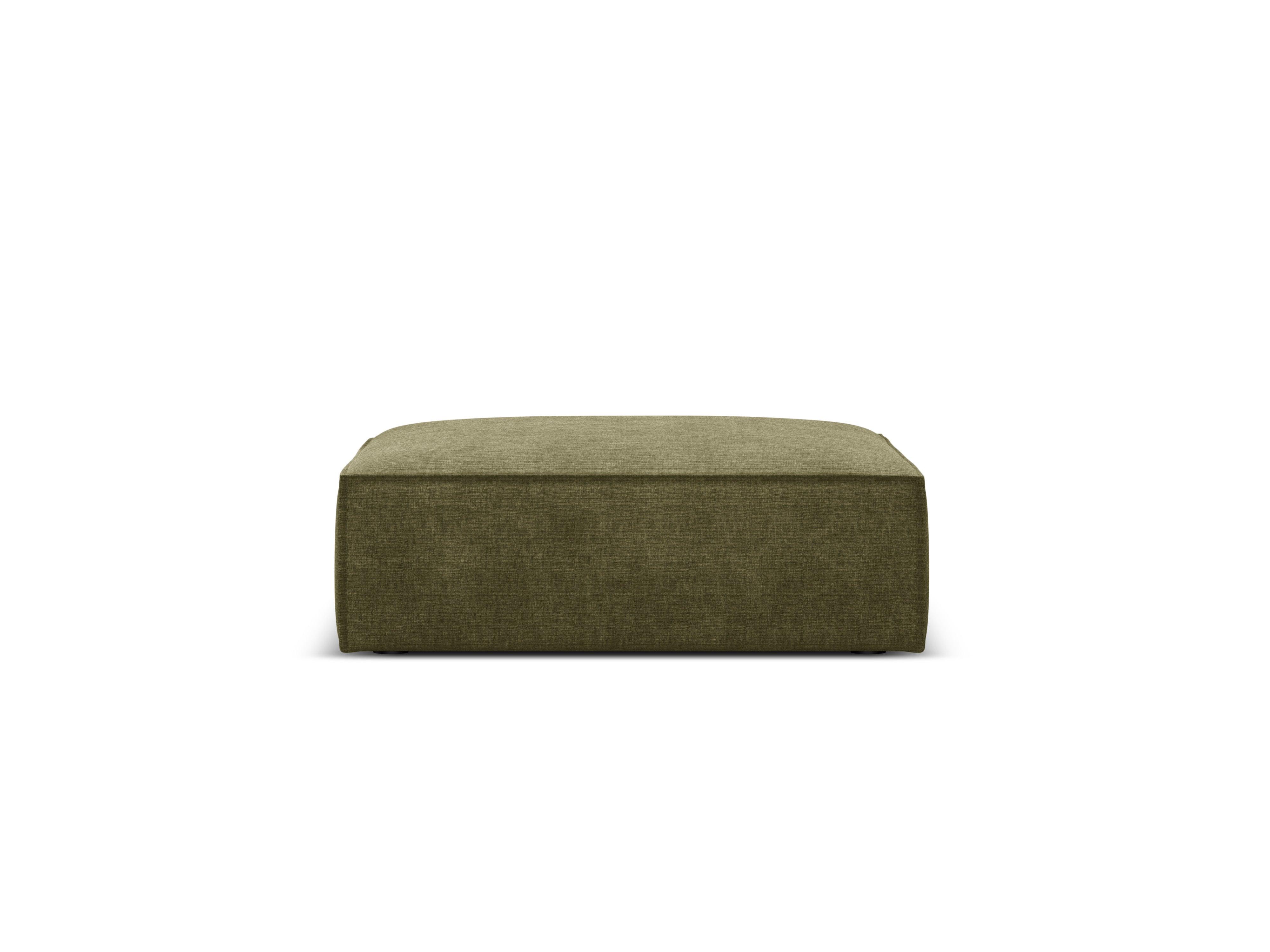 Puf w tkaninie szenilowej VANDA zielony Mazzini Sofas Eye on Design