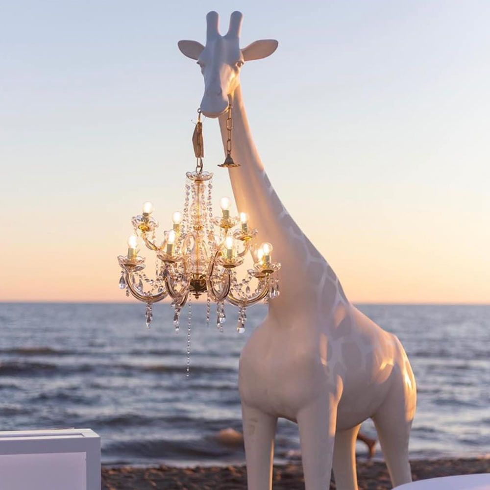 Lampa zewnętrzna GIRAFFE IN LOVE M różowy