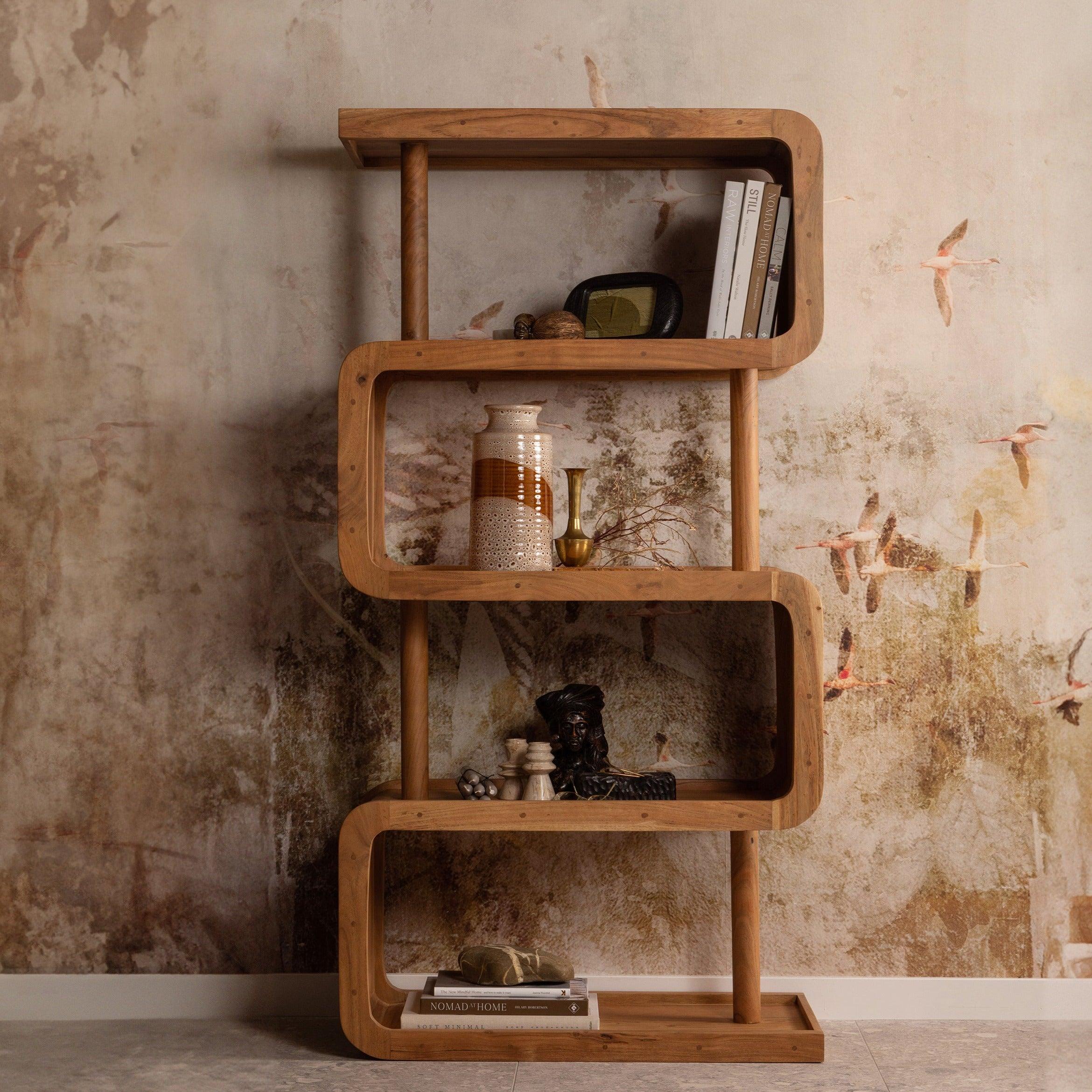Regał RATTLE drewno akacjowe Be Pure Eye on Design