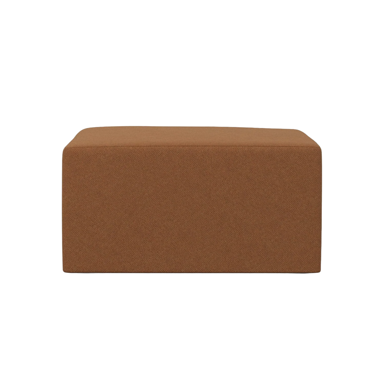 Modulsofa TORI - rostfarbener Pouf