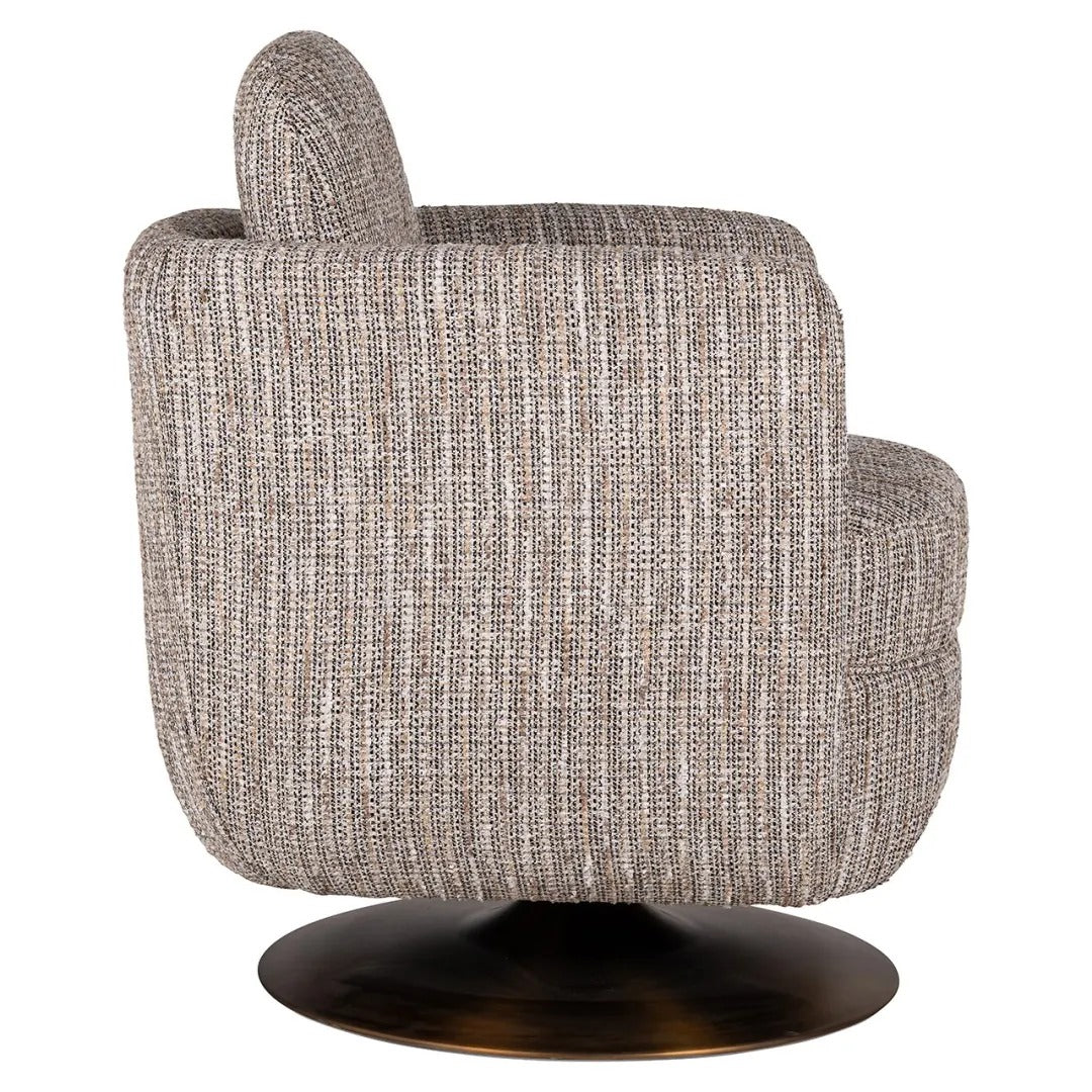 TURNER swivel armchair beige mélange