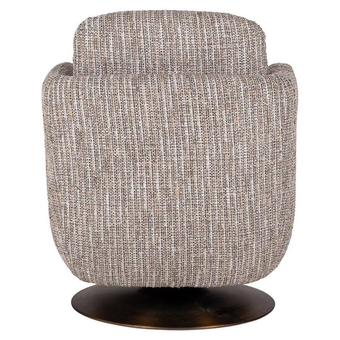TURNER swivel armchair beige mélange