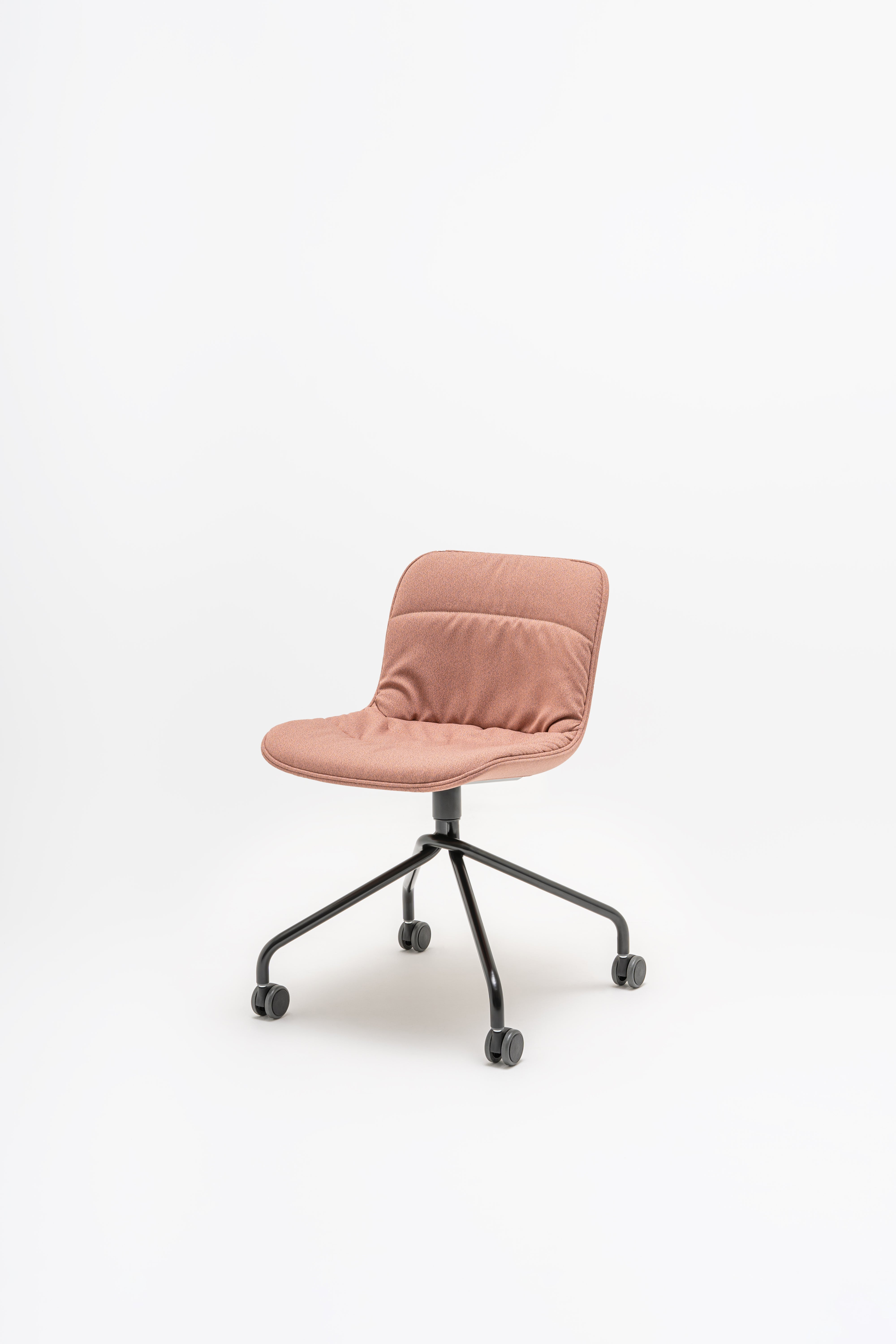 Swivel chair Baltic 2 soft duo metal base with wheels for a hard surface