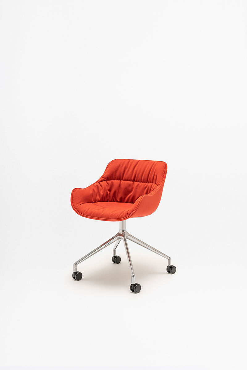 Swivel chair Baltic Soft Duo polished aluminum