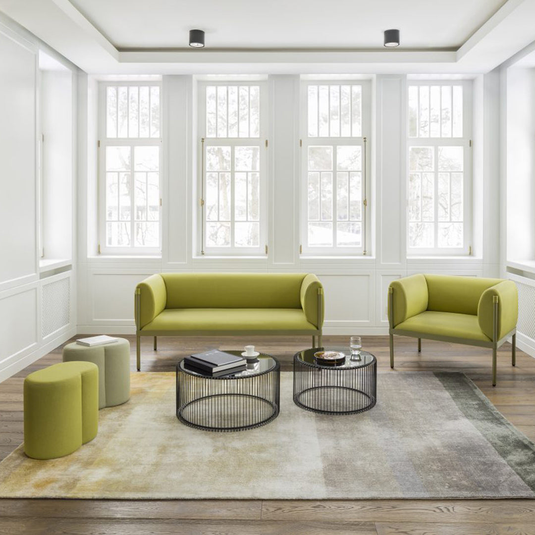 3-Sitzer-Sofa niedrig gepolsterte Stelzen
