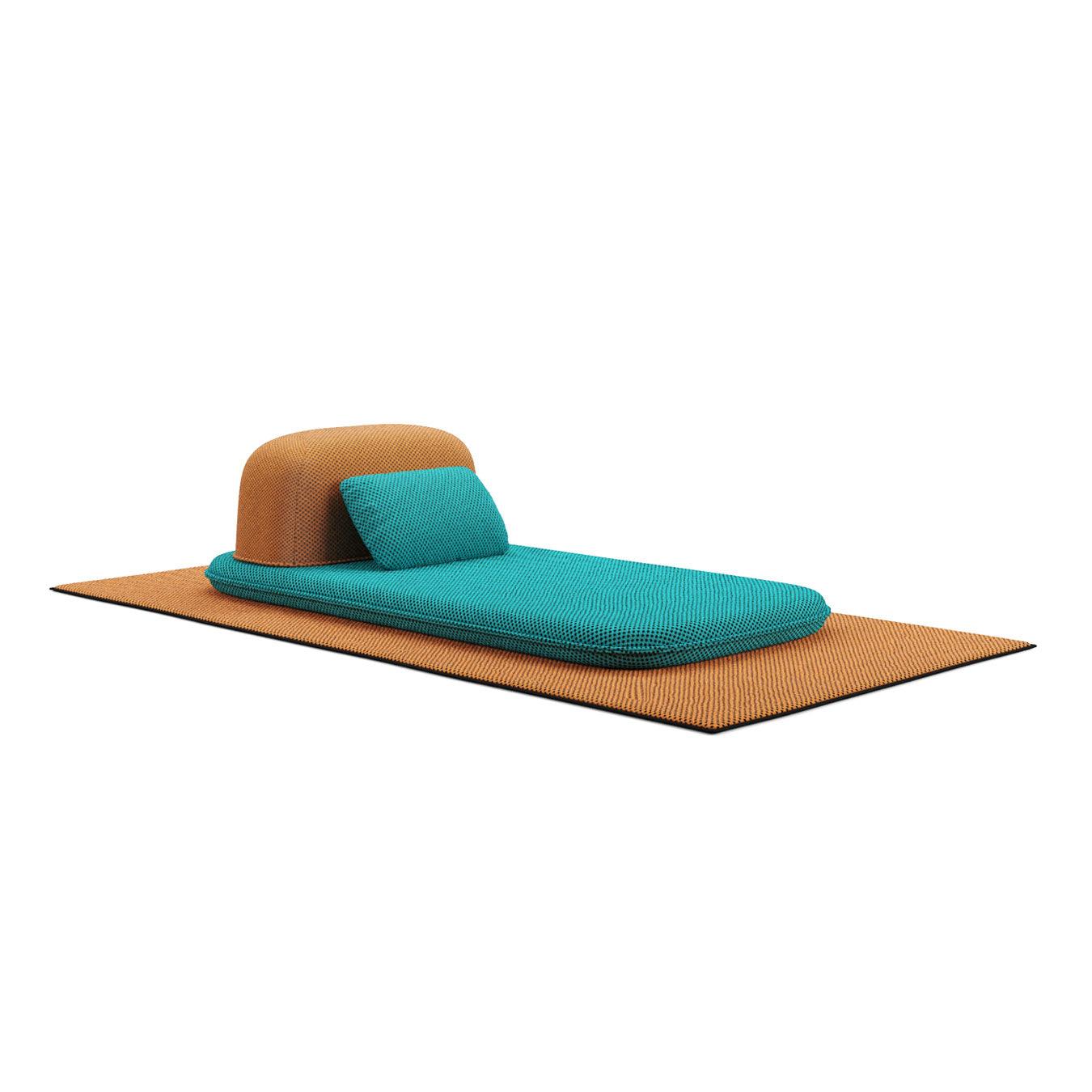 Siedzisko zewnętrzne CAILLOU turkusowo-pomarańczowy Liu Jo Living Eye on Design