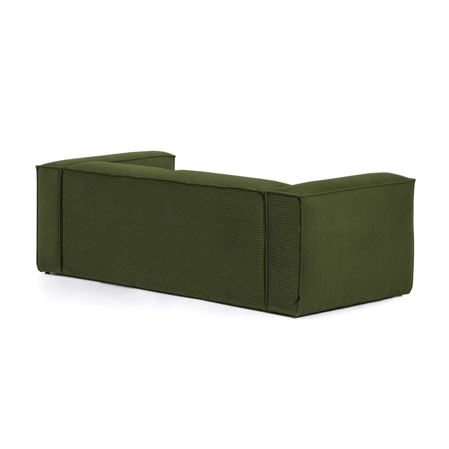 Sofa 2-osobowa BLOK zielony sztruks La Forma Eye on Design
