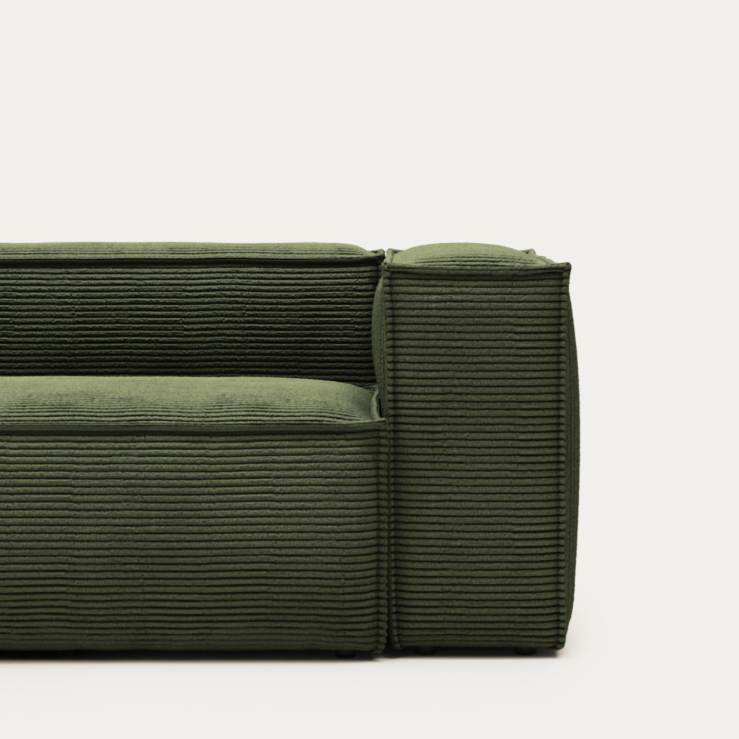 Sofa 2-osobowa BLOK zielony sztruks La Forma Eye on Design