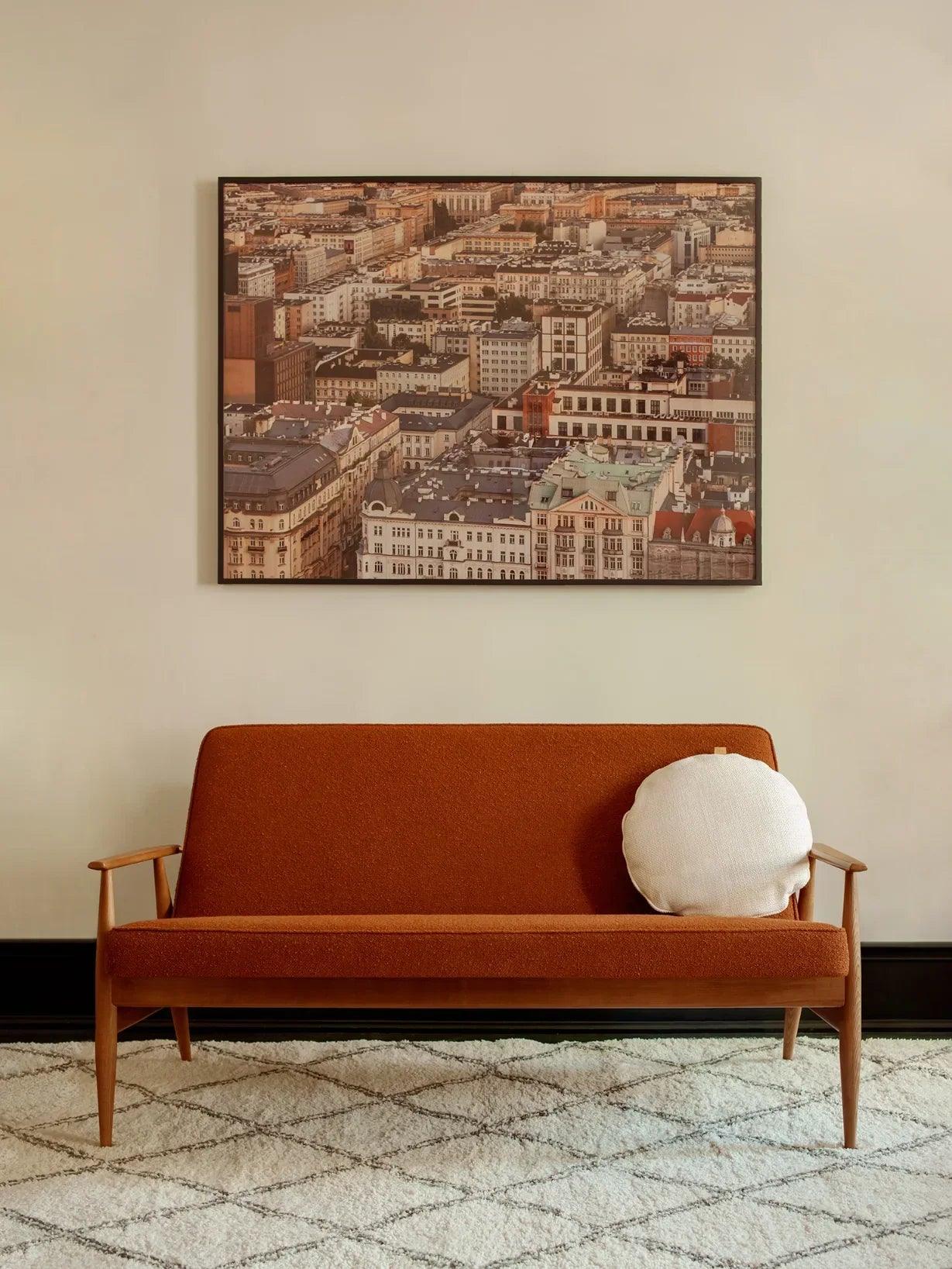 Sofa 2-osobowa FOX beżowy w tkaninie Cord Creme 366 concept Eye on Design