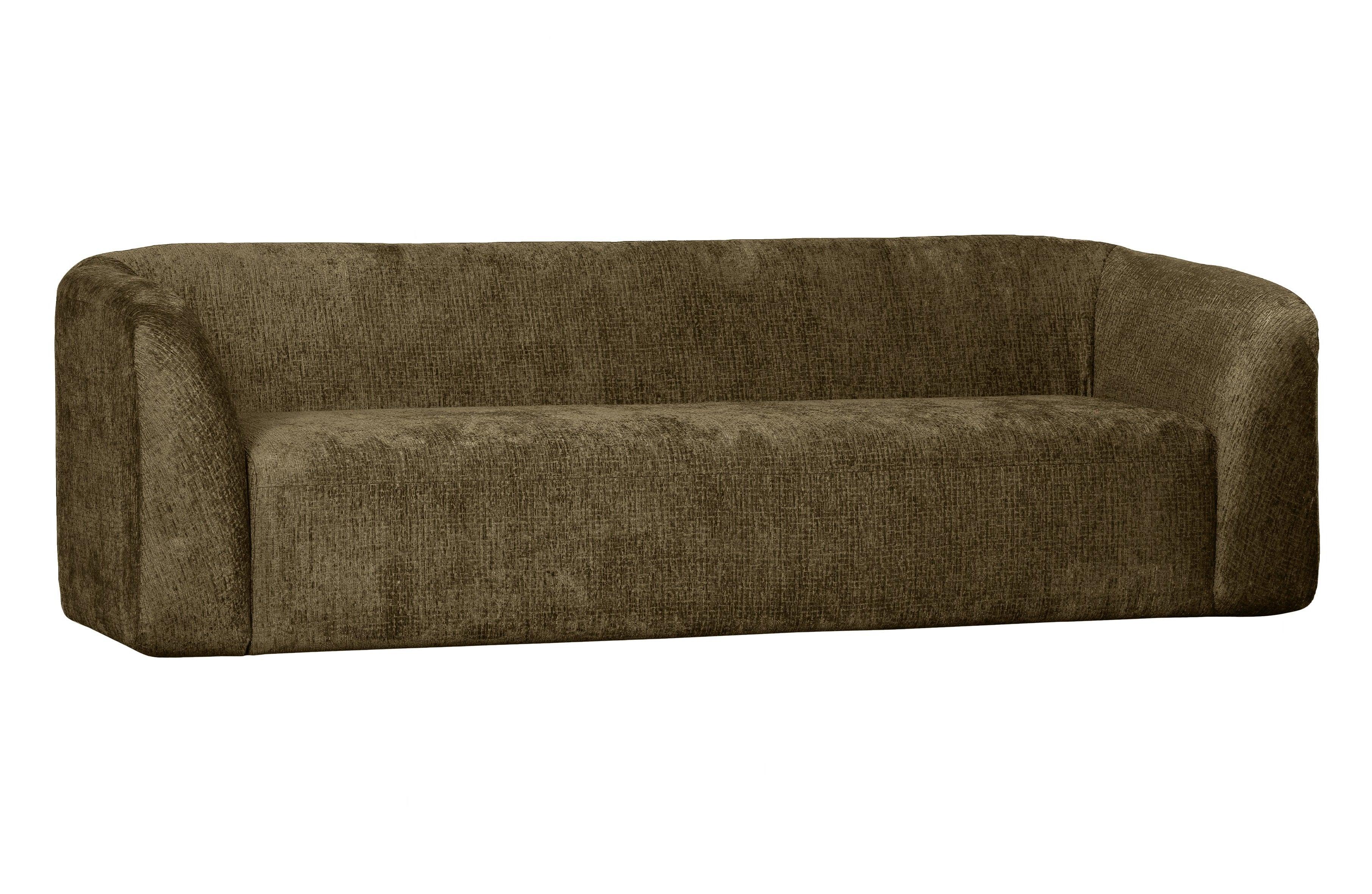 Sofa 3-osobowa aksamitna SLOPING ciemnozielony Be Pure Eye on Design