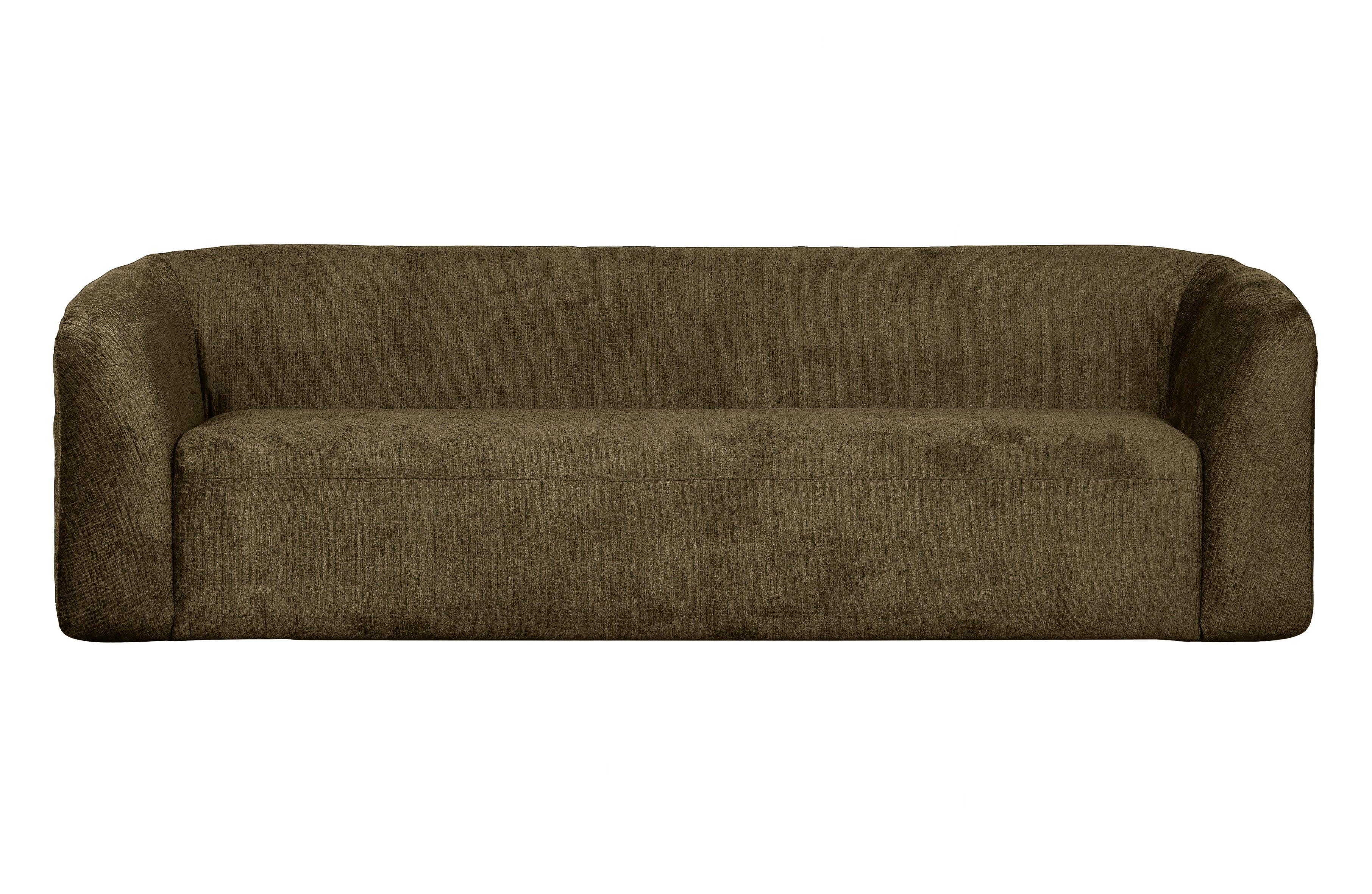 Sofa 3-osobowa aksamitna SLOPING ciemnozielony Be Pure Eye on Design