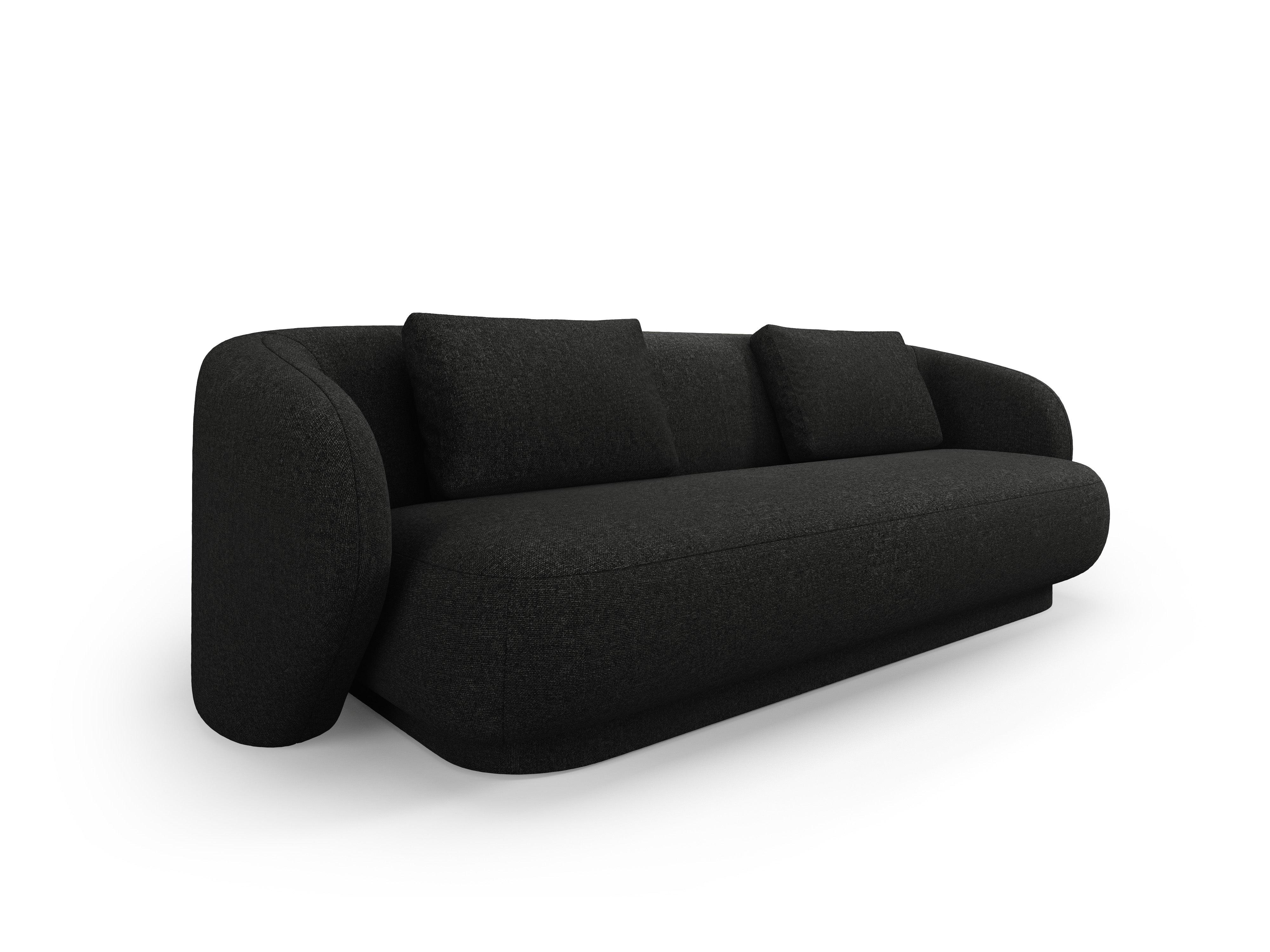 Sofa 3-osobowa CAMDEN czarny szenil Cosmopolitan Design Eye on Design