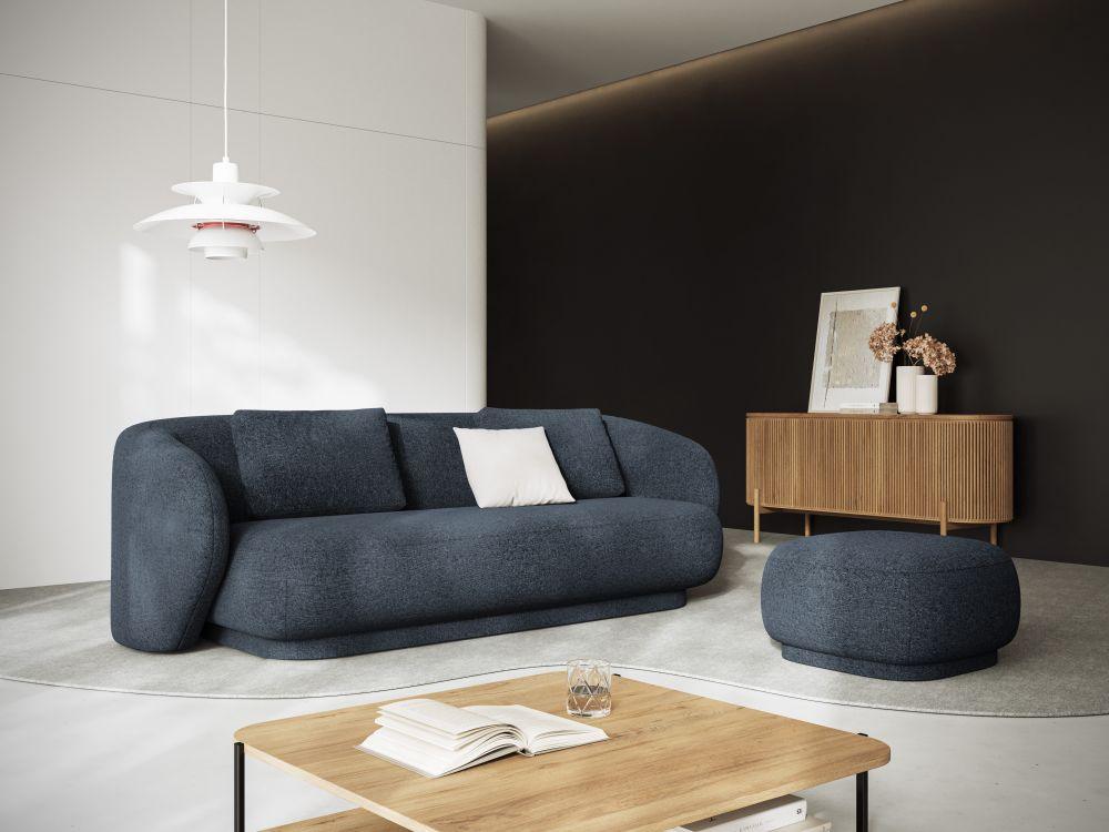 Sofa 3-osobowa CAMDEN niebieski szenil Cosmopolitan Design Eye on Design