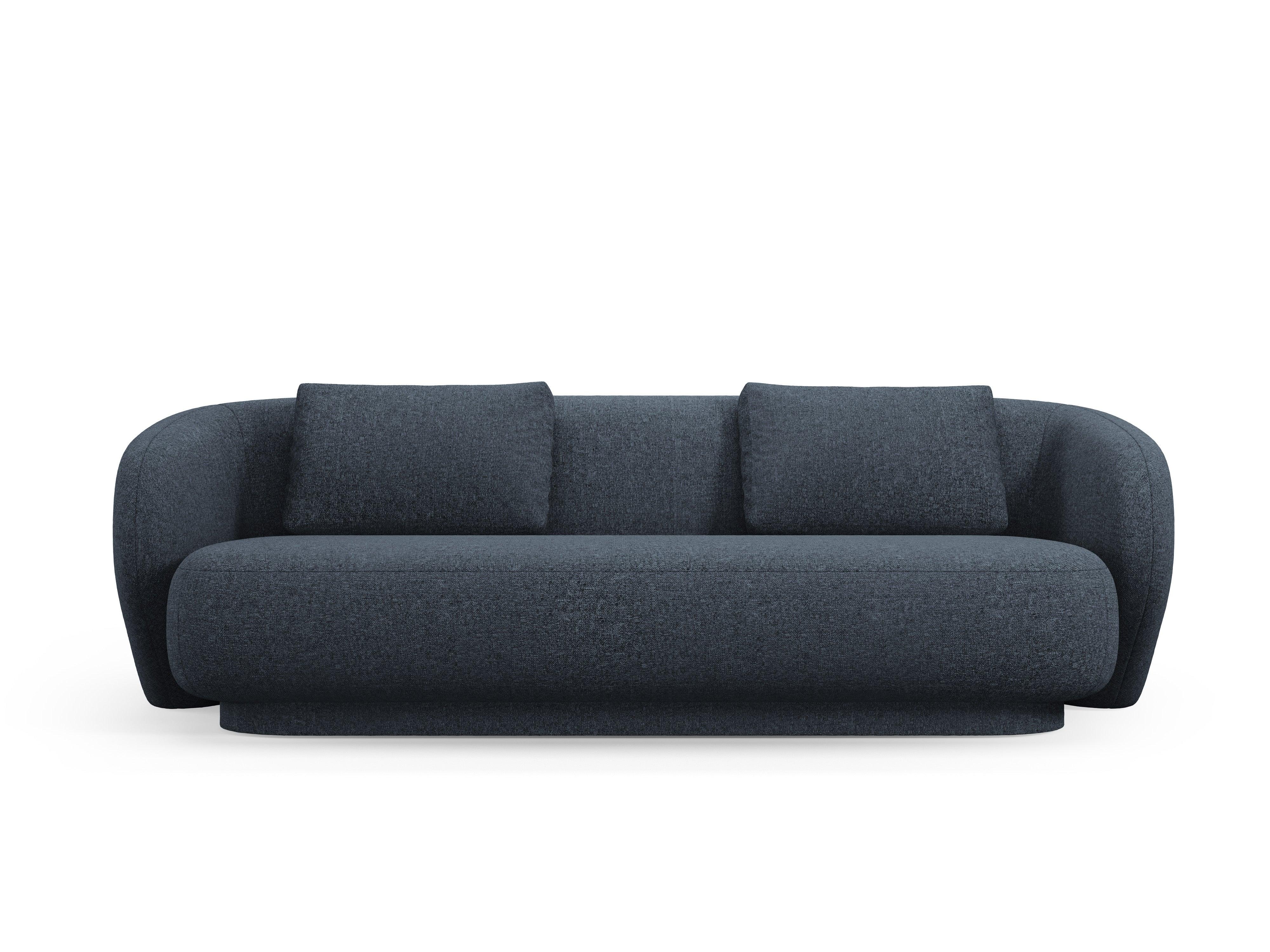 Sofa 3-osobowa CAMDEN niebieski szenil Cosmopolitan Design Eye on Design