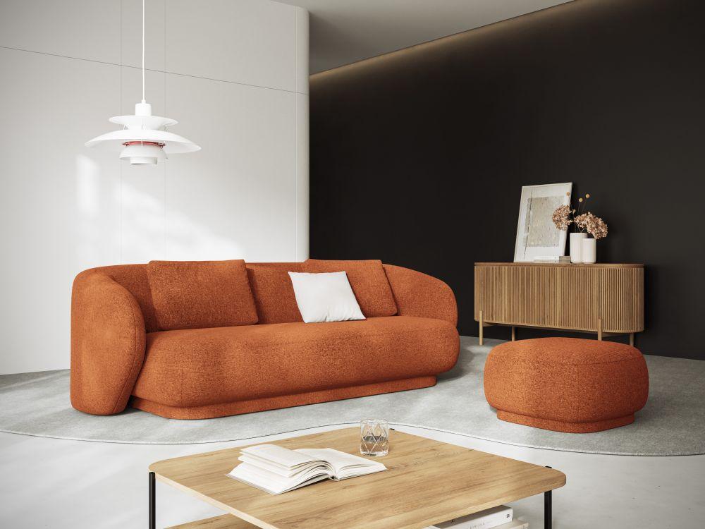 Sofa 3-osobowa CAMDEN terracotta szenil Cosmopolitan Design Eye on Design
