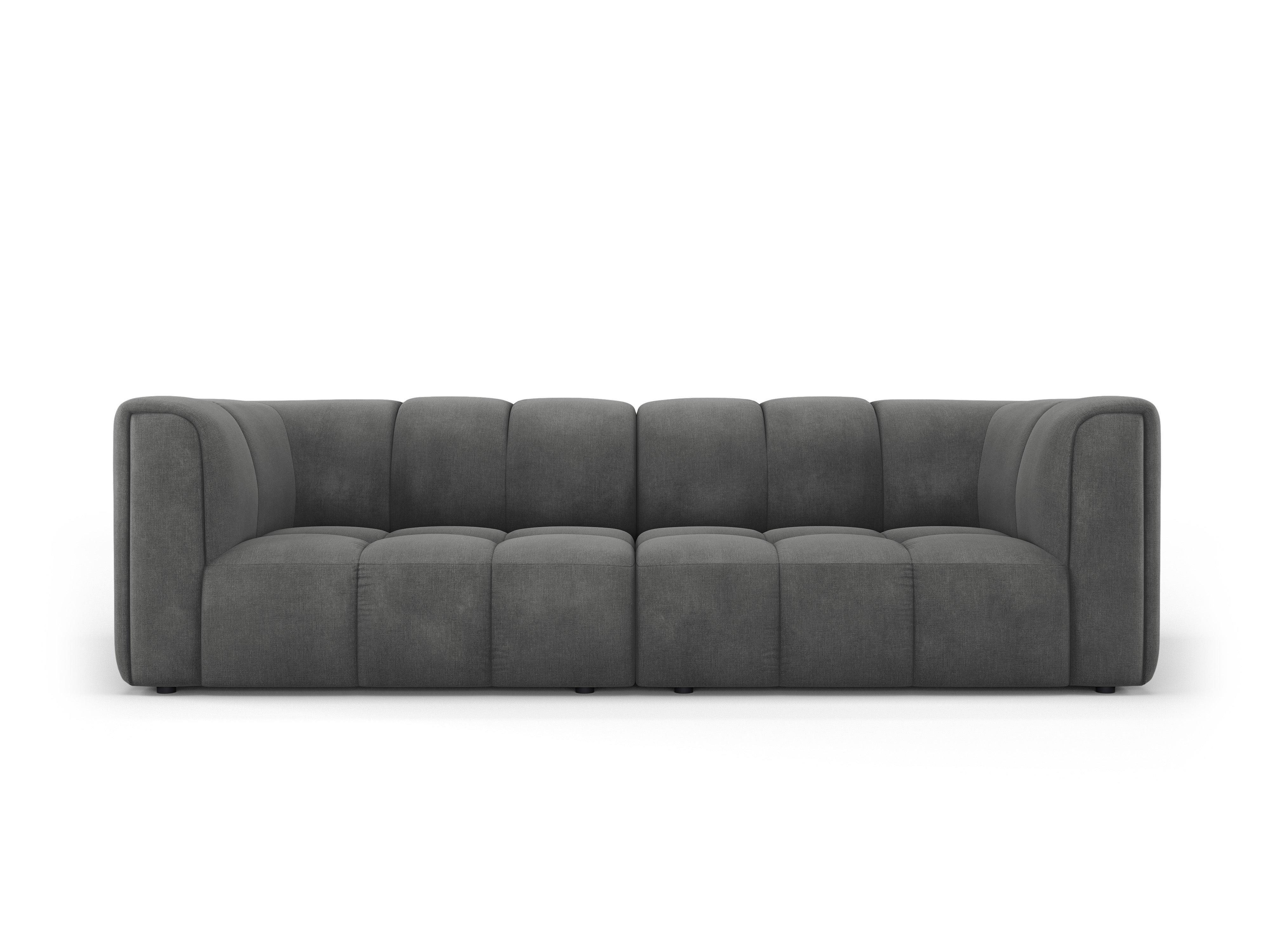 Sofa 3-osobowa FRANCESCA ciemnoszary szenil Milo Casa Eye on Design