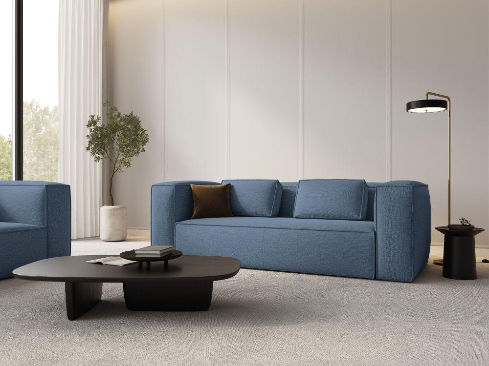 Sofa 3-osobowa MACKAY niebieski boucle Cosmopolitan Design Eye on Design