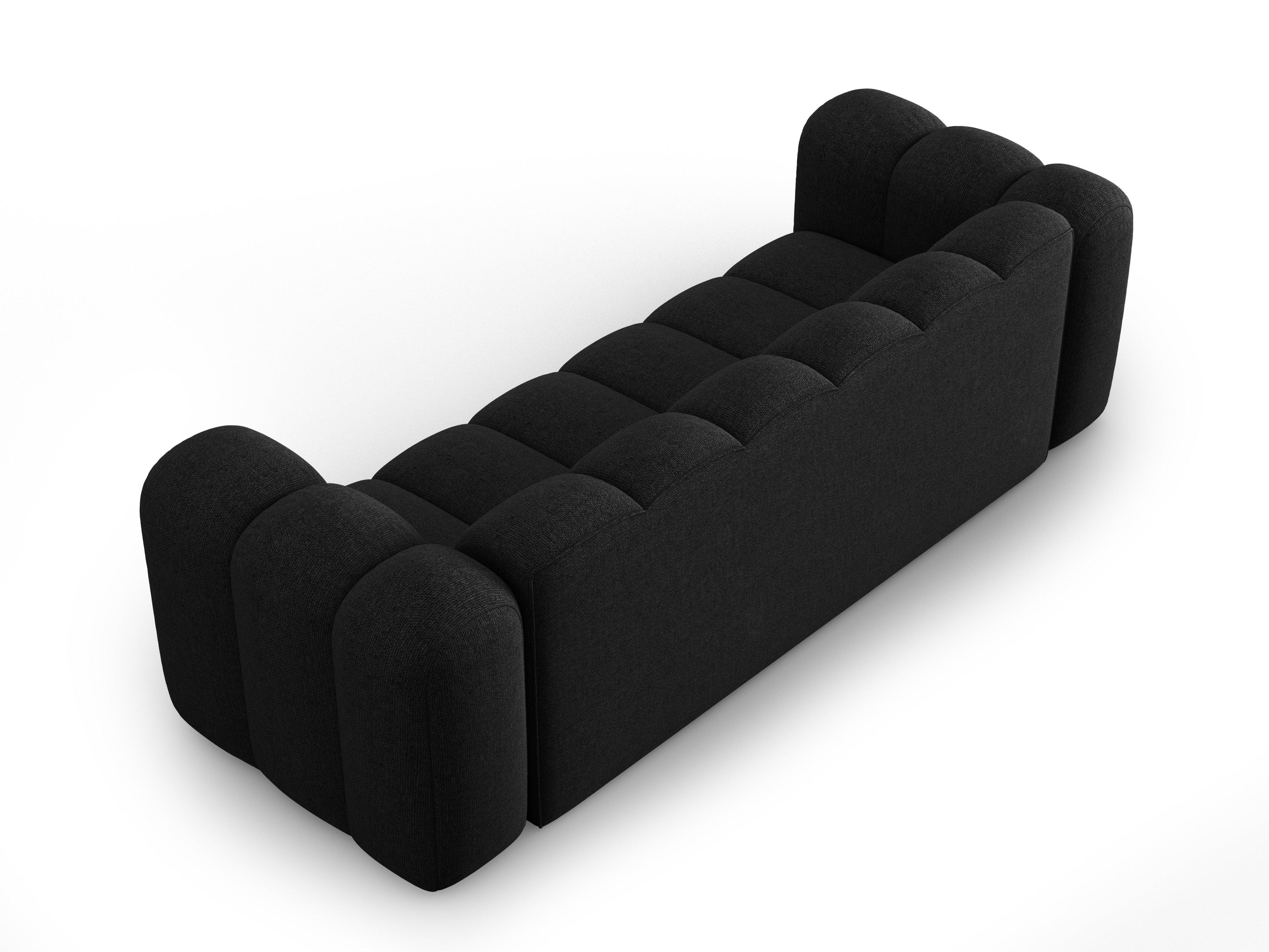 Sofa 3-osobowa SKYLER czarny szenil Interieurs 86 Eye on Design
