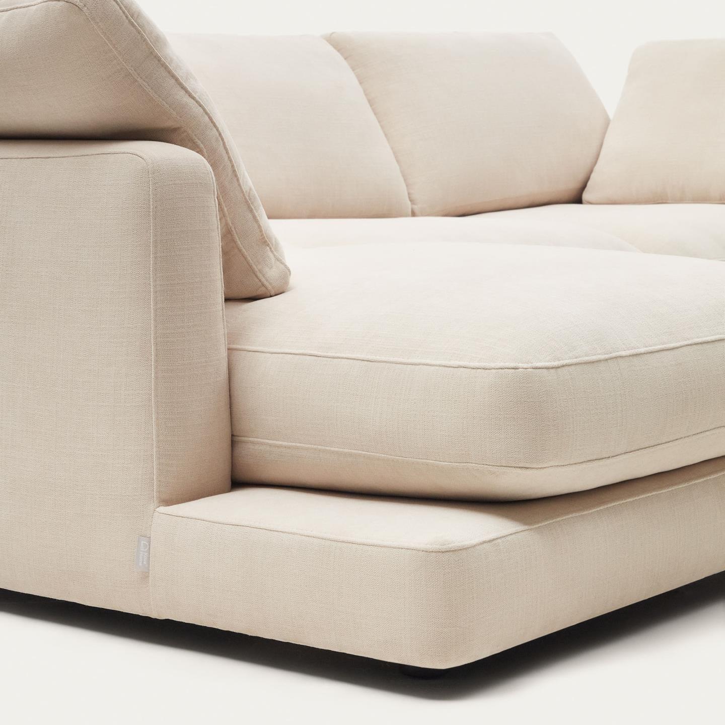 Sofa 3-osobowa z głębokim siedzeniem GALA jasnobeżowy La Forma Eye on Design