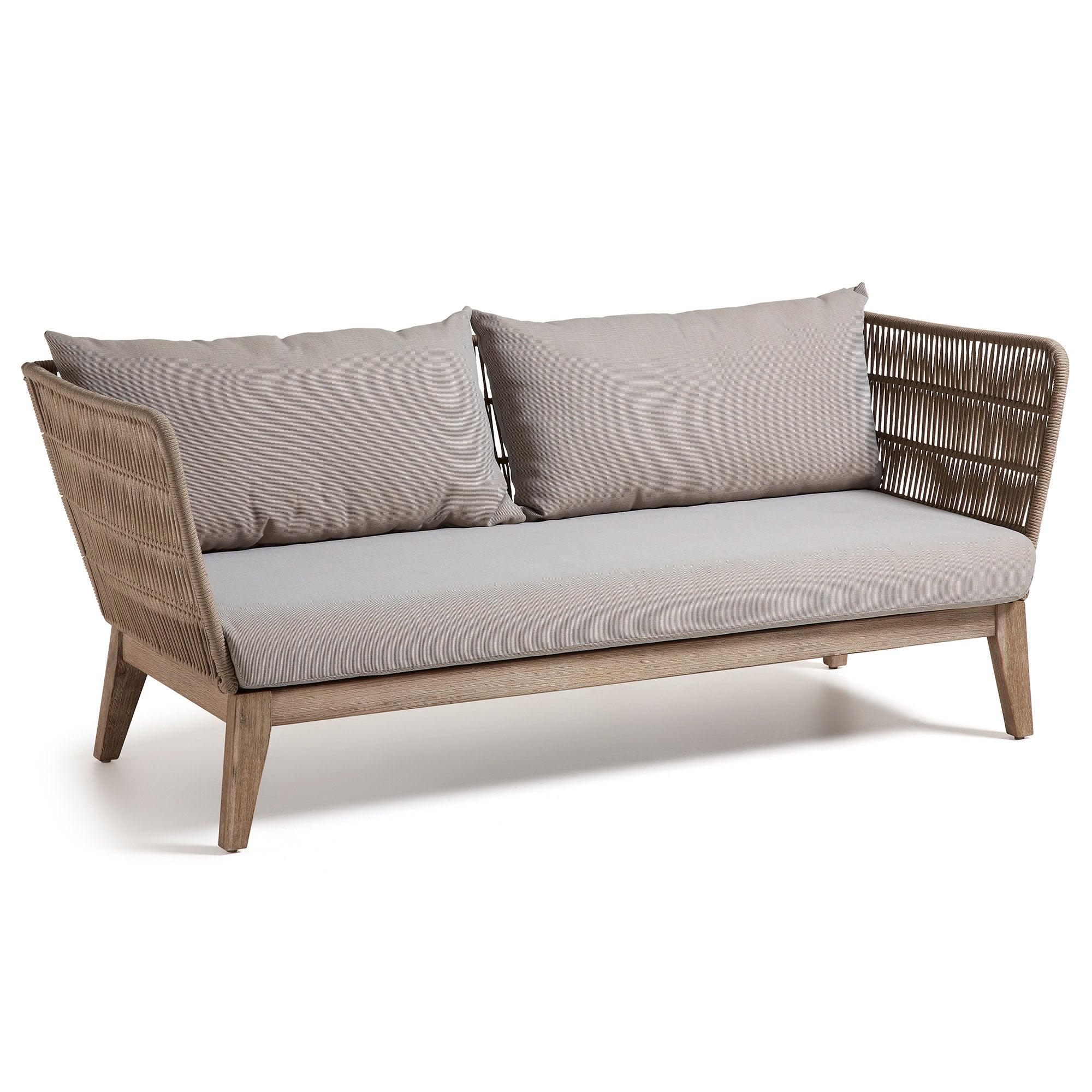 Sofa 3-osobowa zewnętrzna BELLENY lite drewno akacjowe La Forma Eye on Design