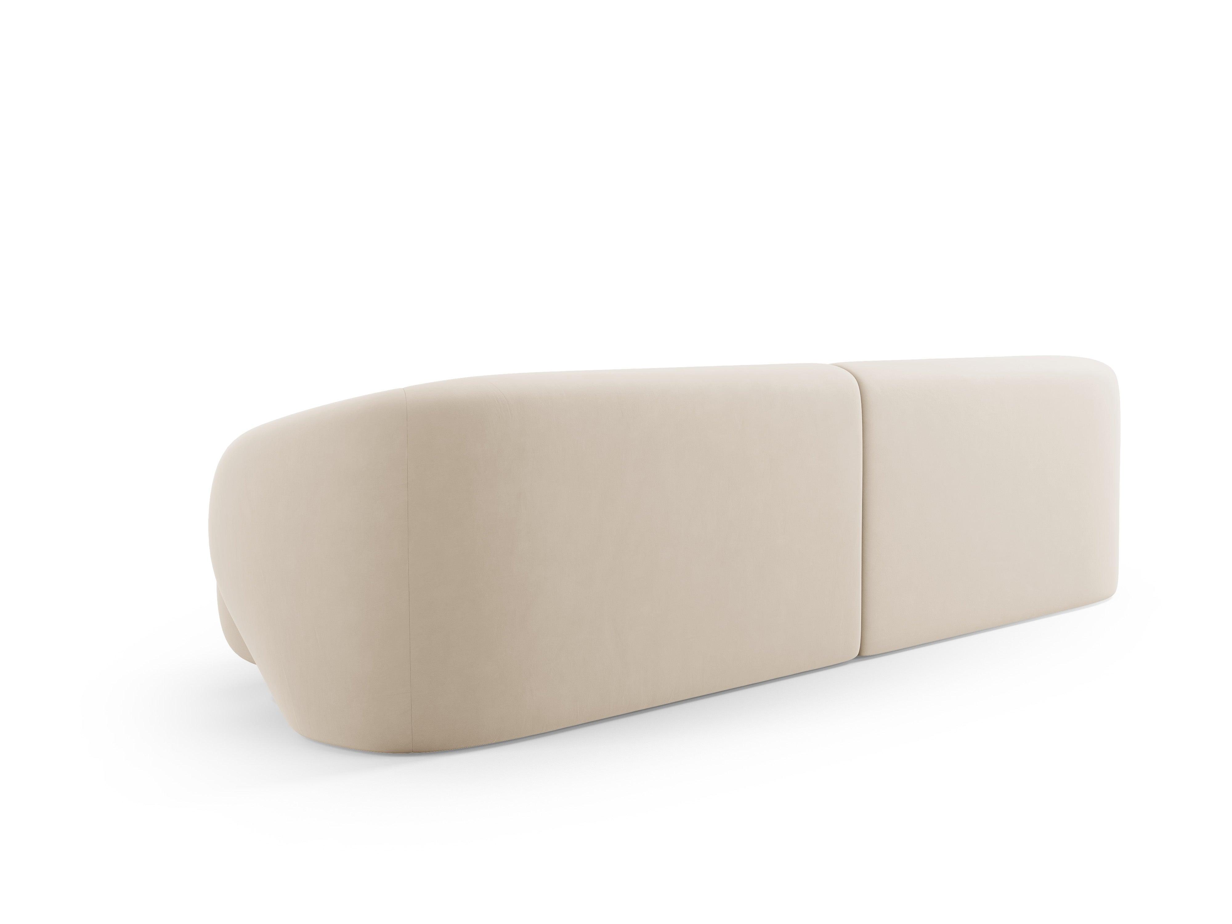 Sofa 4-osobowa aksamitna CAMDEN beżowy Cosmopolitan Design Eye on Design