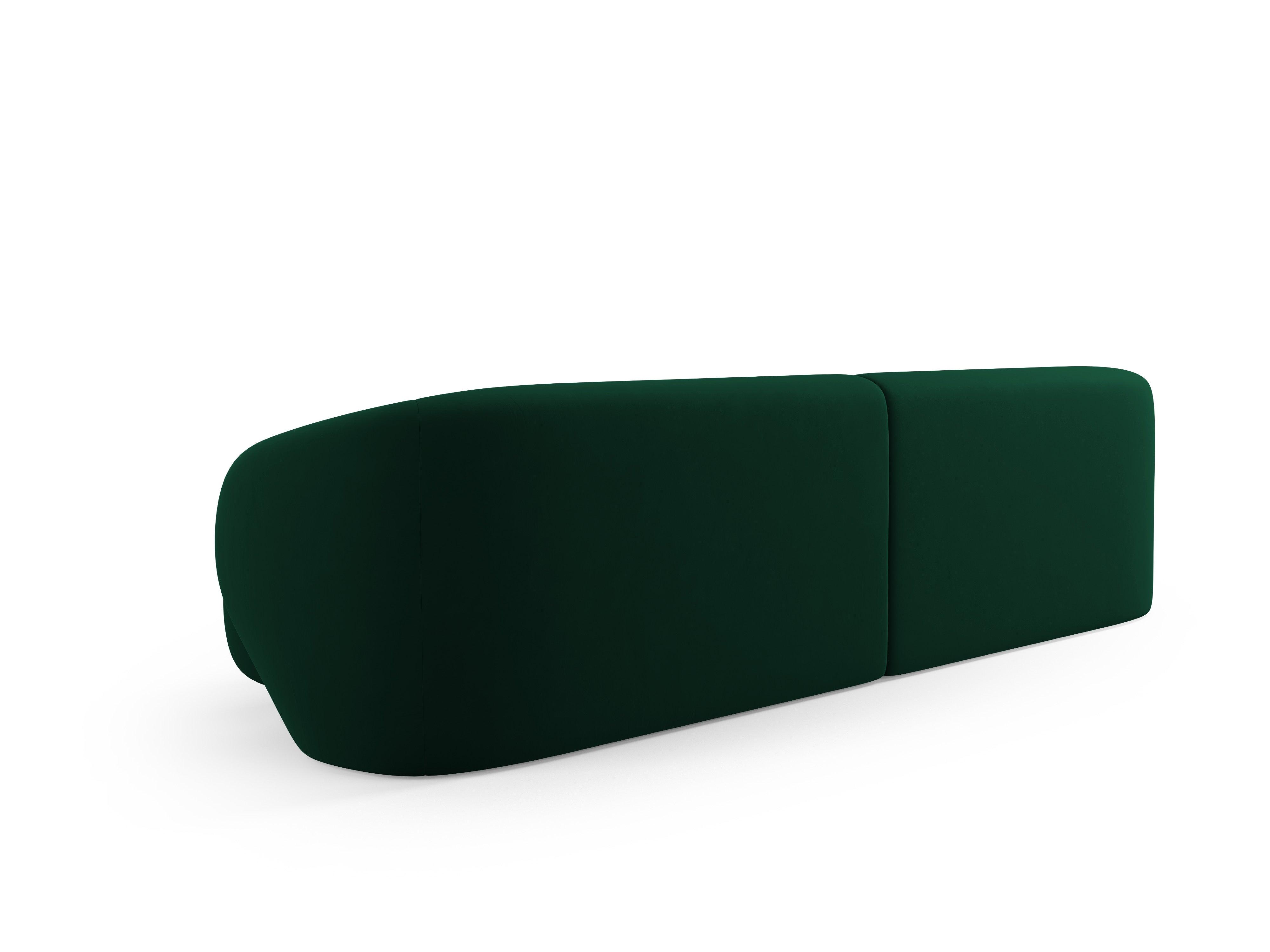 Sofa 4-osobowa aksamitna CAMDEN butelkowa zieleń Cosmopolitan Design Eye on Design