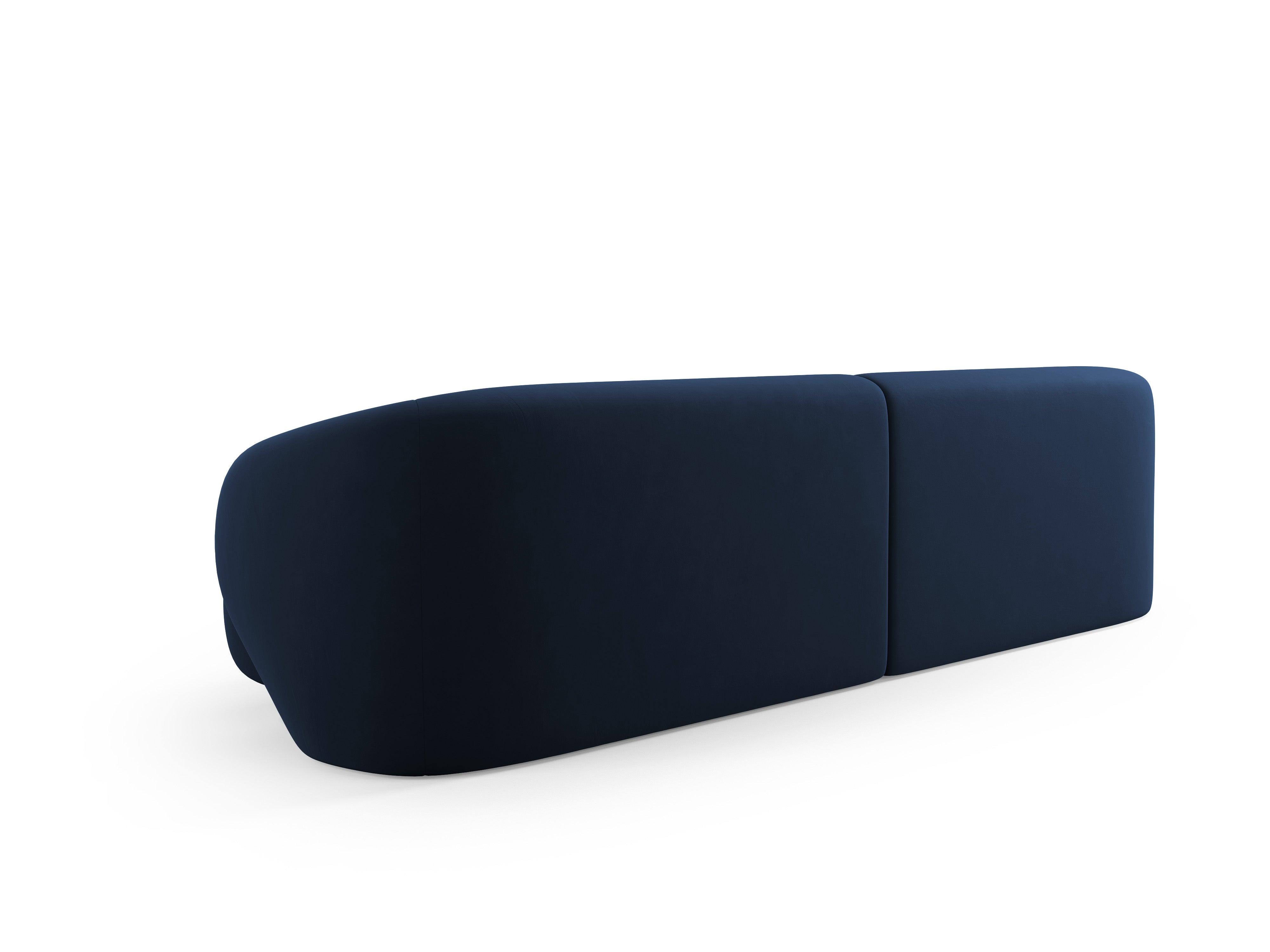 Sofa 4-osobowa aksamitna CAMDEN granat królewski Cosmopolitan Design Eye on Design