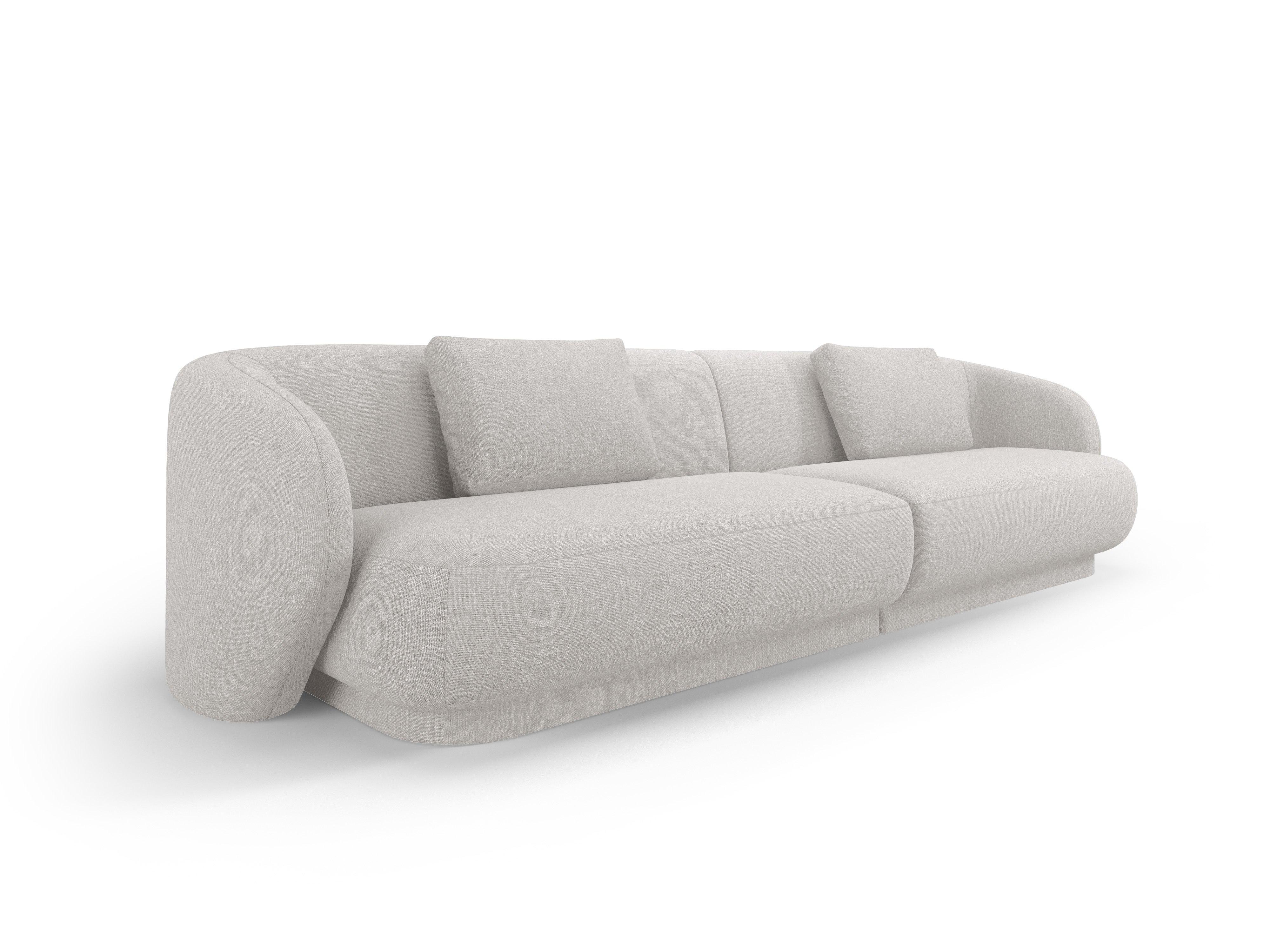 Sofa 4-osobowa CAMDEN srebrny szenil Cosmopolitan Design Eye on Design