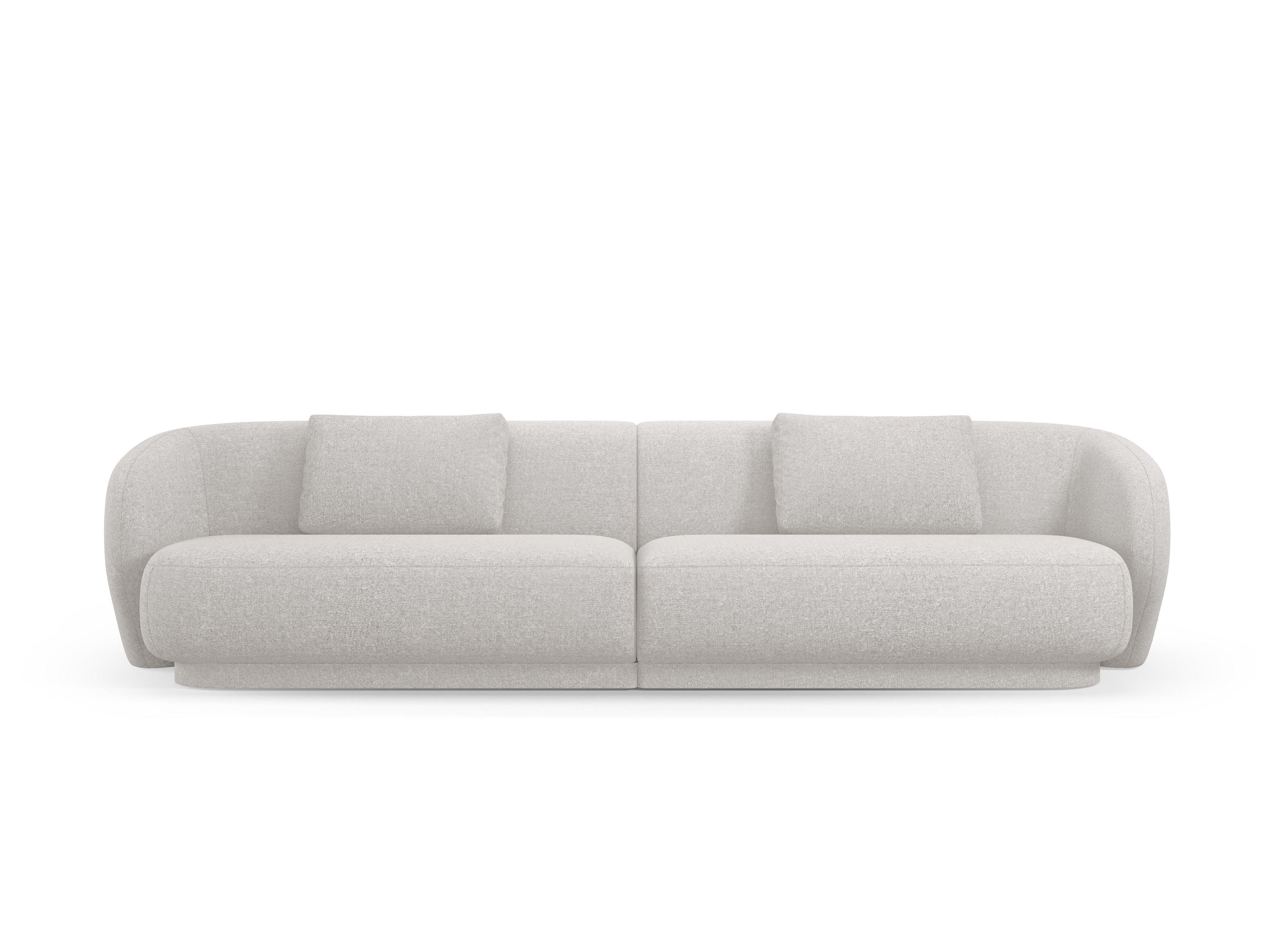Sofa 4-osobowa CAMDEN srebrny szenil Cosmopolitan Design Eye on Design