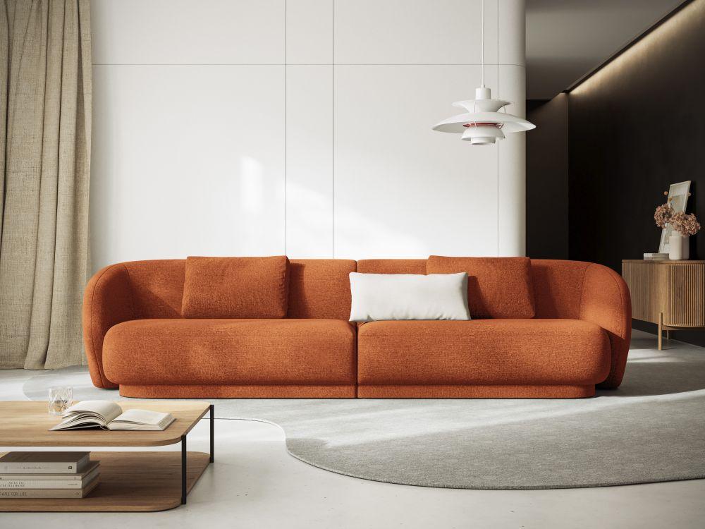Sofa 4-osobowa CAMDEN terracotta szenil Cosmopolitan Design Eye on Design