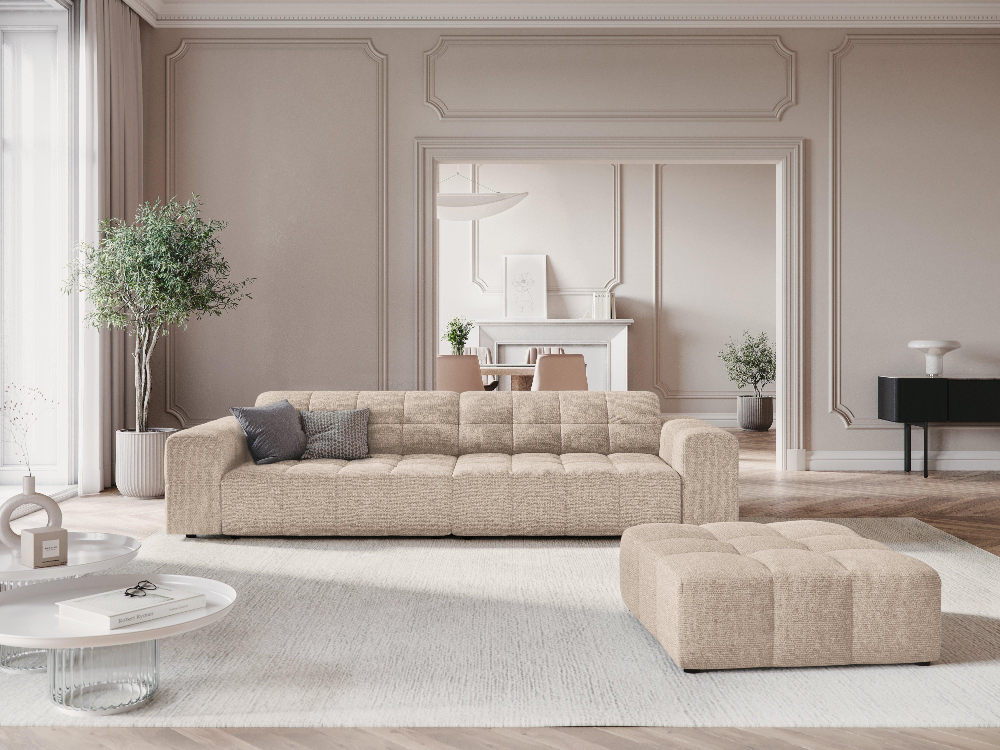 Sofa 4-osobowa CHICAGO beżowy szenil Cosmopolitan Design Eye on Design