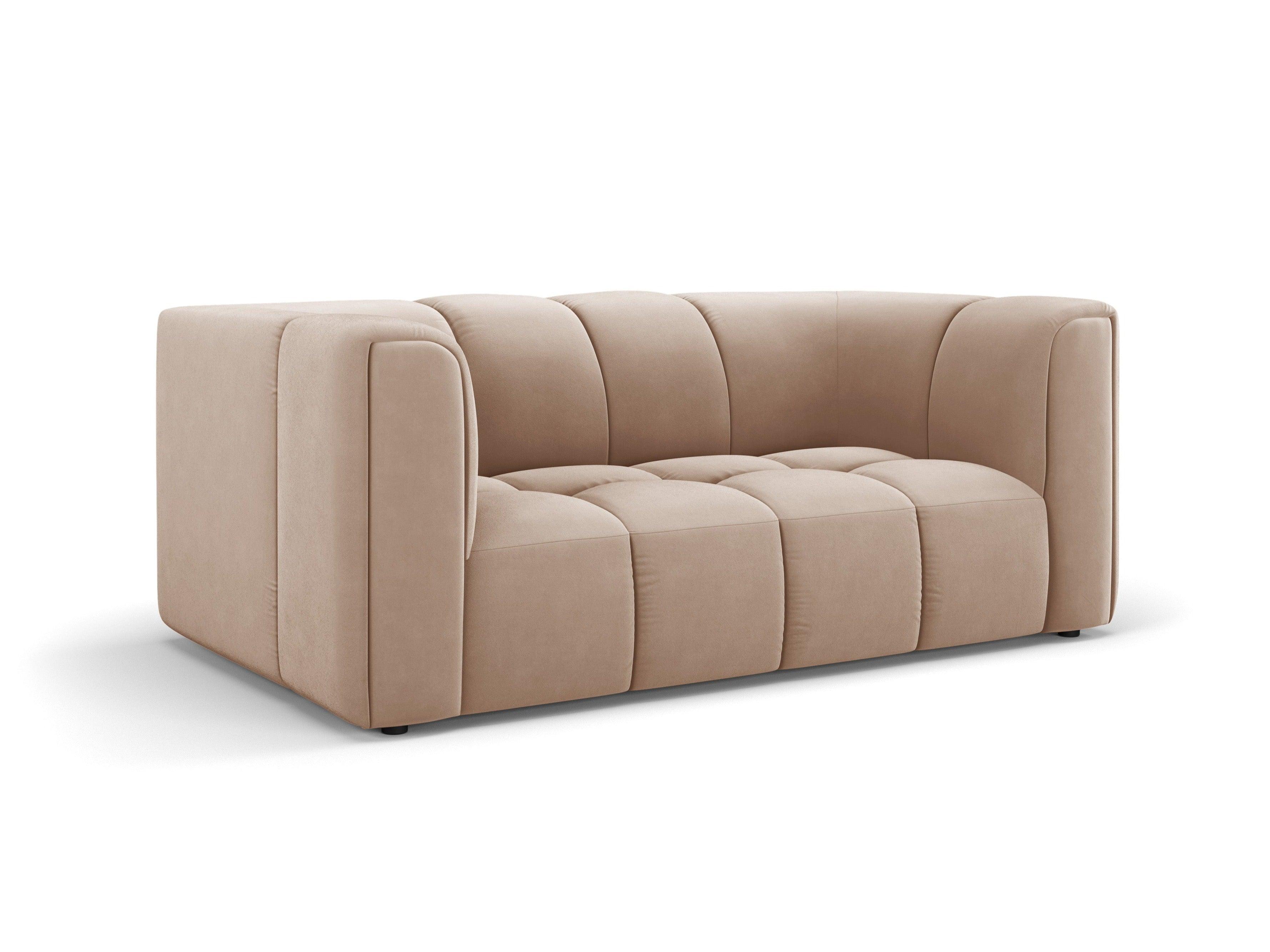 Sofa aksamitna 2-osobowa FRANCESCA beżowy Milo Casa Eye on Design