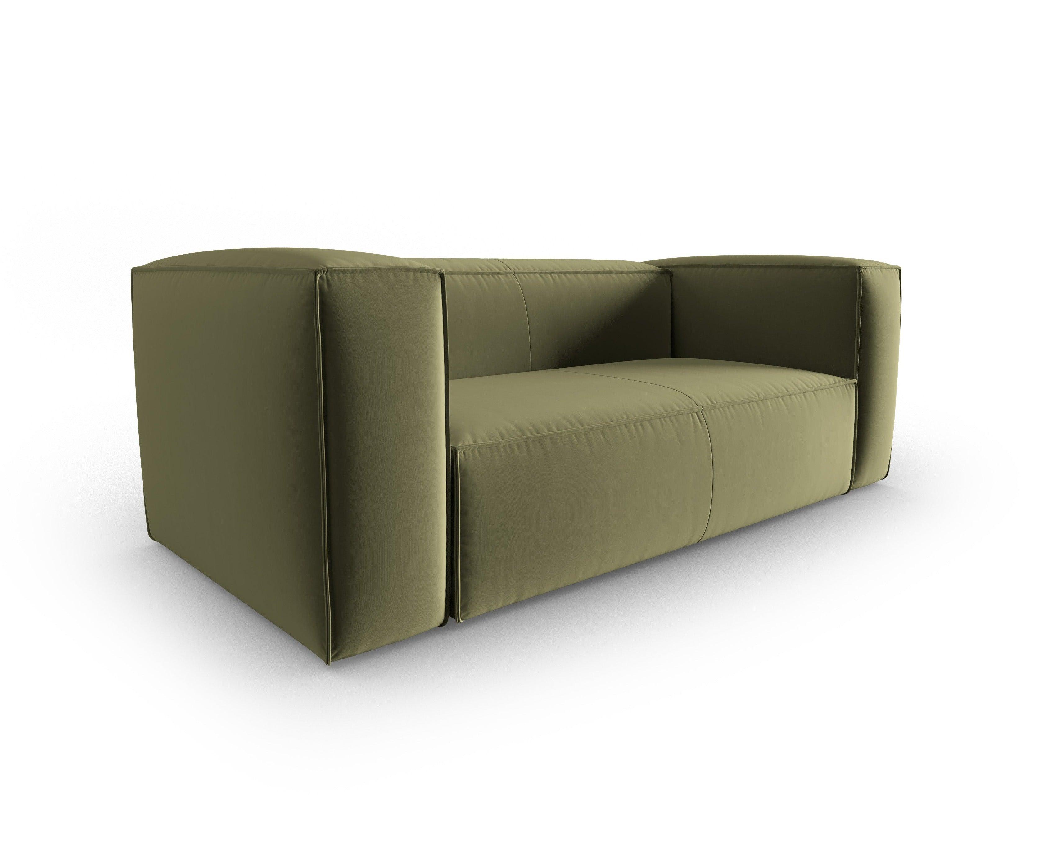 Sofa aksamitna 2-osobowa MACKAY jasnozielony Cosmopolitan Design Eye on Design