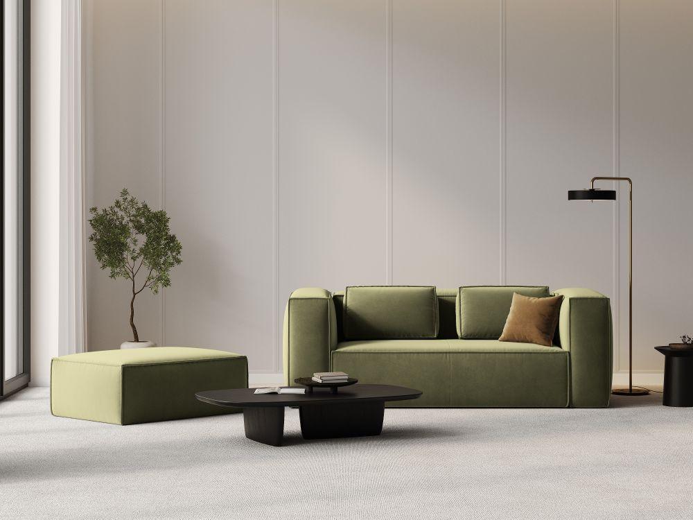 Sofa aksamitna 2-osobowa MACKAY jasnozielony Cosmopolitan Design Eye on Design
