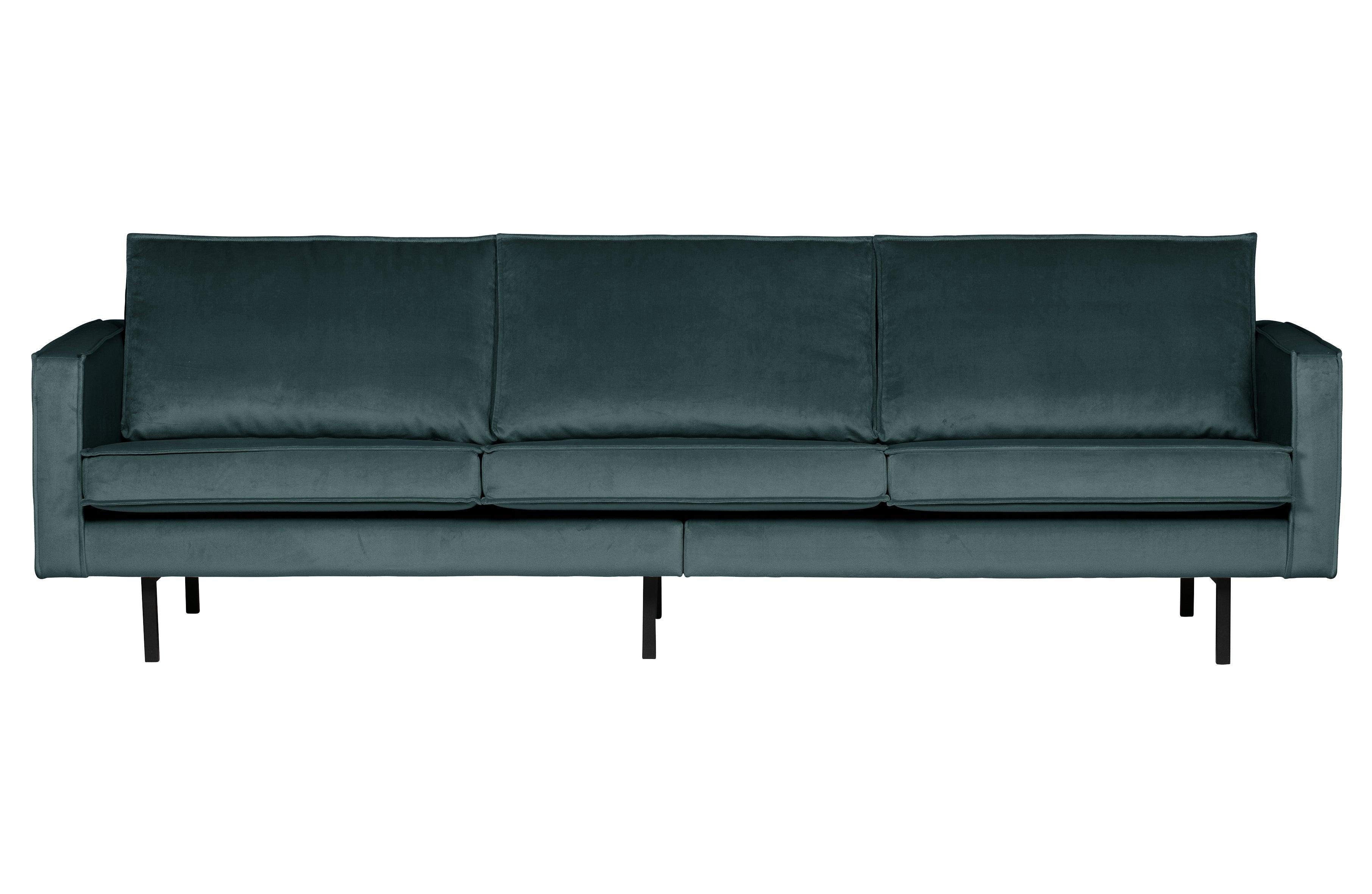 Sofa aksamitna 3-osobowa RODEO morski Be Pure Eye on Design