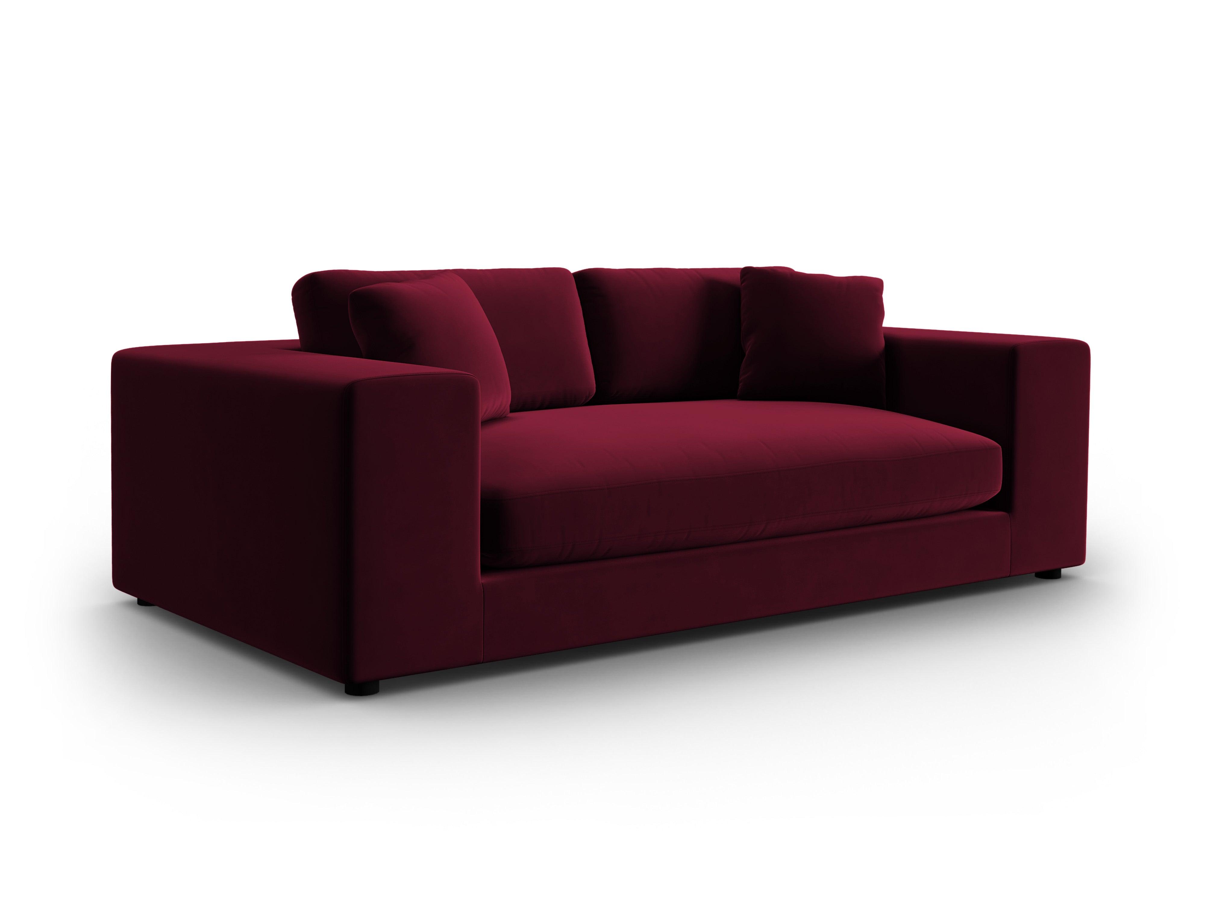 Sofa aksamitna 3-osobowa TENDANCE bordowy CXL by Christian Lacroix Eye on Design