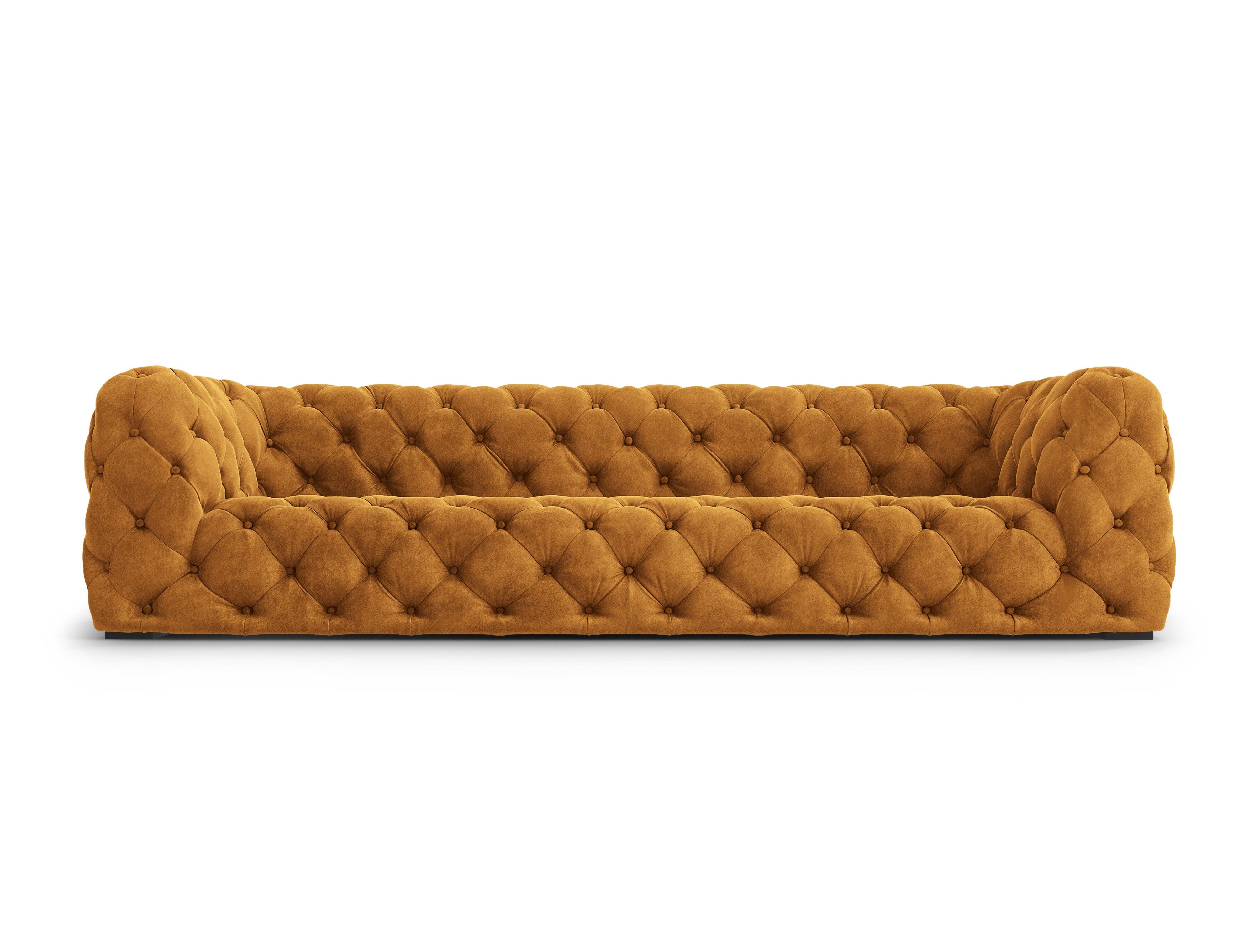 Sofa aksamitna 4-osobowa LOGE miedziany Windsor & Co Eye on Design