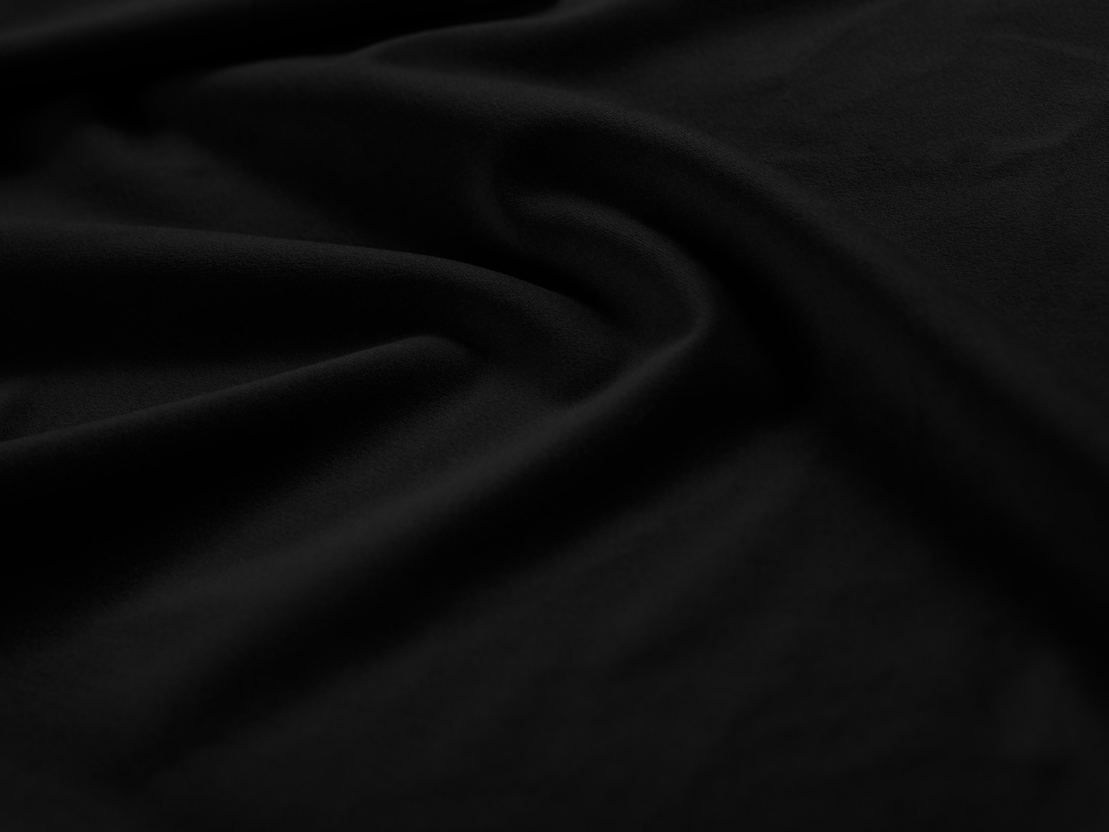 Sofa aksamitna 4-osobowa MADARA czarny z czarną podstawą Mazzini Sofas Eye on Design