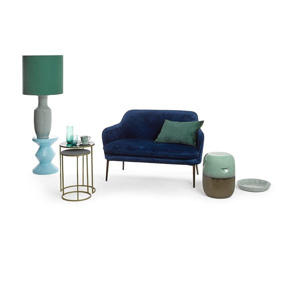 Sofa aksamitna CHARMY ciemnoniebieski Pols Potten Eye on Design