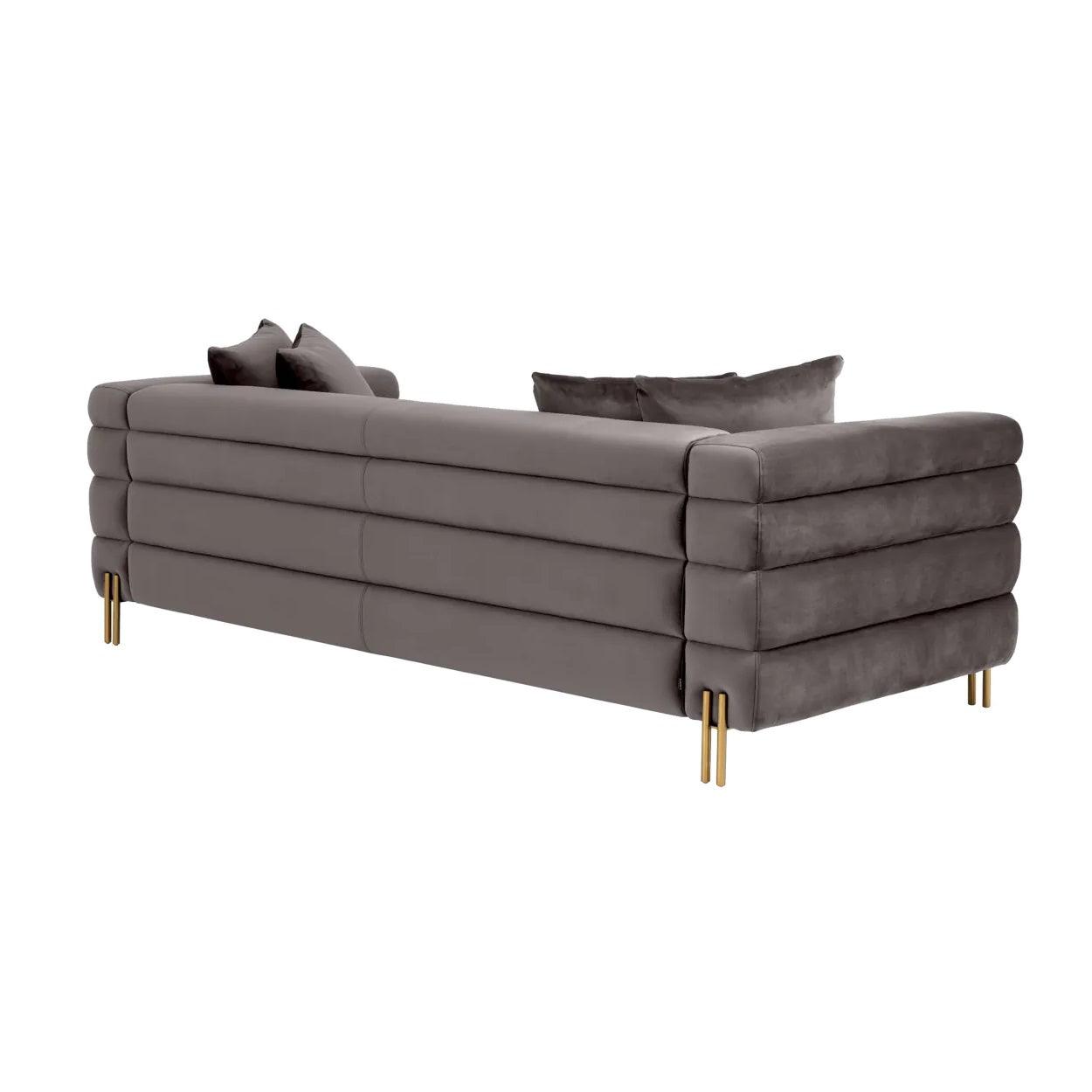 Sofa aksamitna YORK ciemnoszary Eichholtz Eye on Design