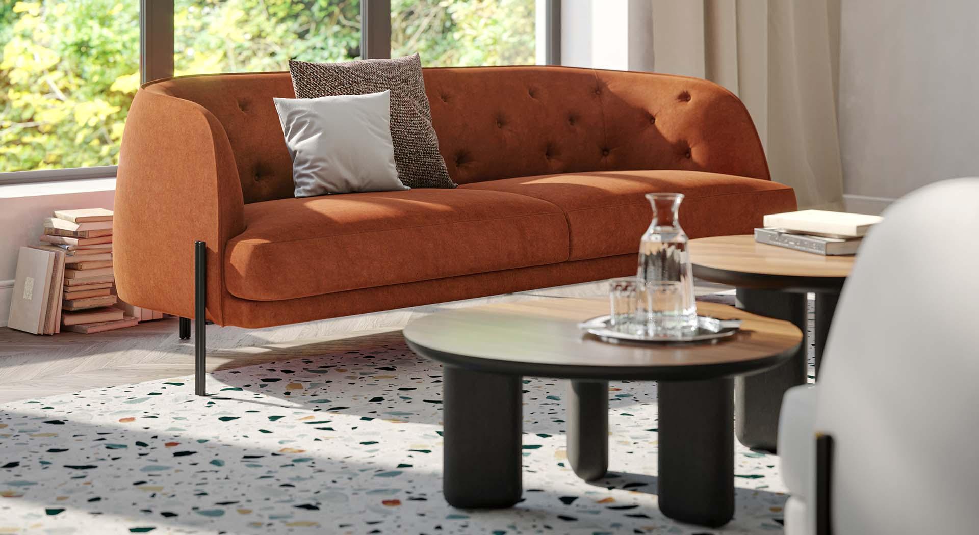 Sofa CAILLOU CAPITONE beżowy Liu Jo Living Eye on Design