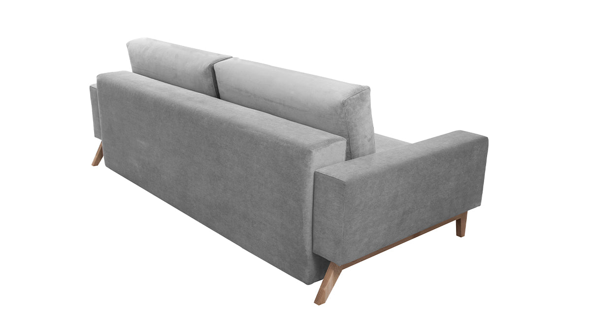 Sofa rozkładana DUNA z dębową podstawą