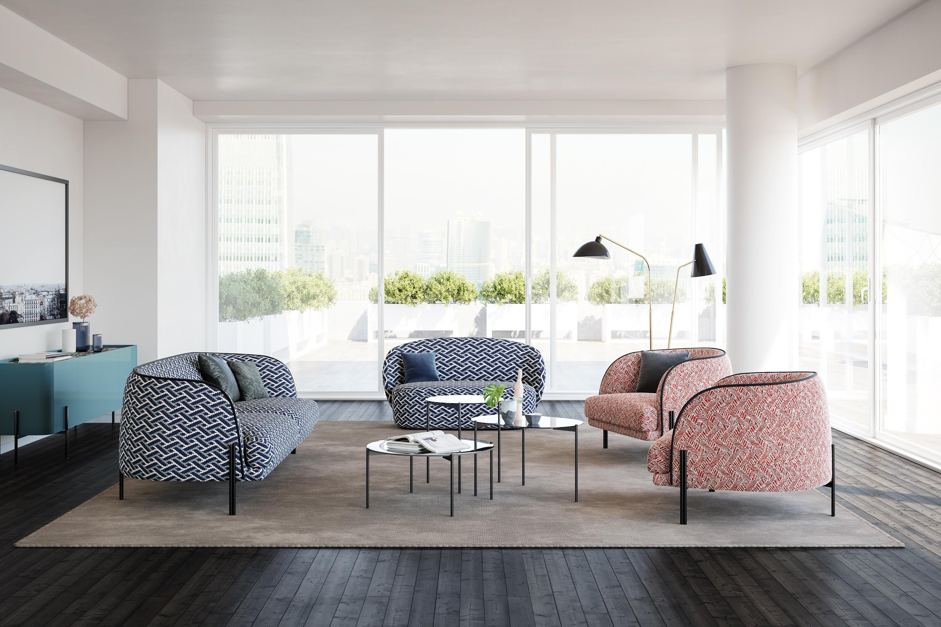 Sofa GUEST LOVESEAT łososiowy Liu Jo Living Eye on Design