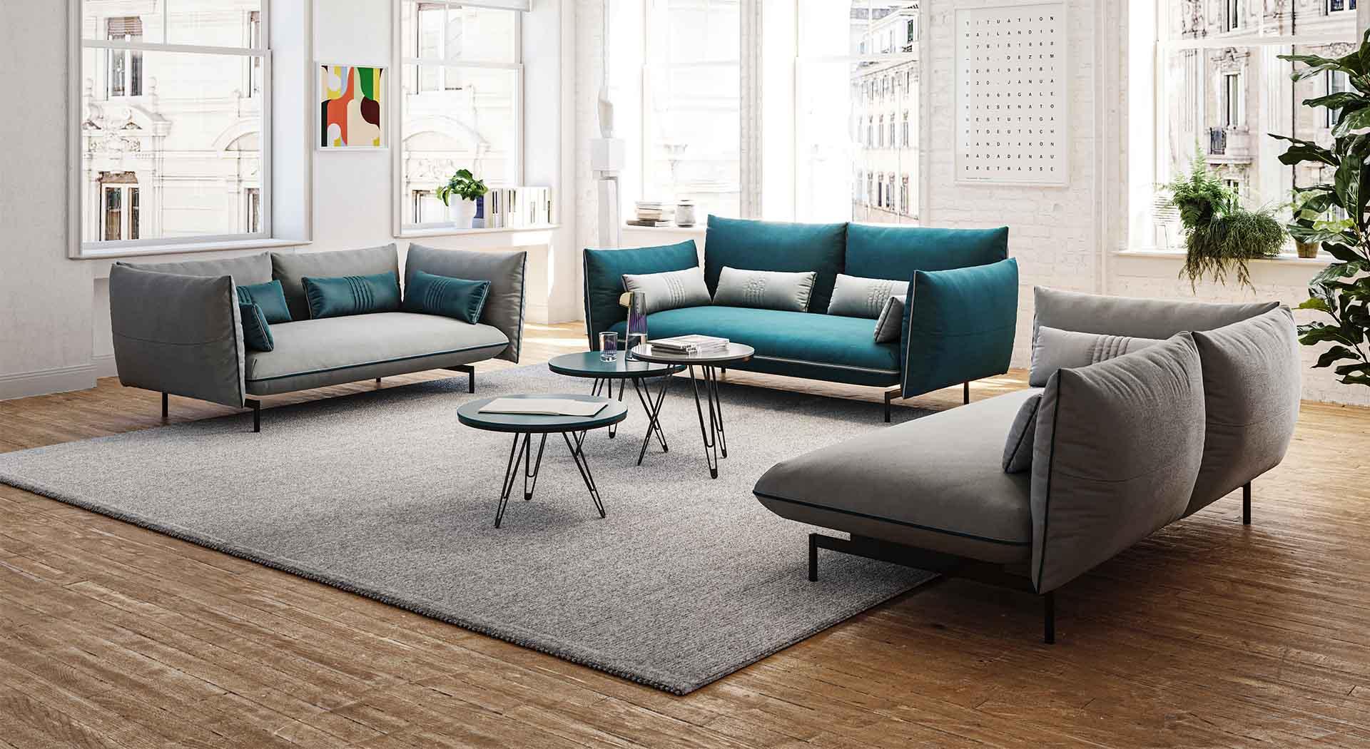 Sofa ICE BREAKER turkusowy Liu Jo Living Eye on Design