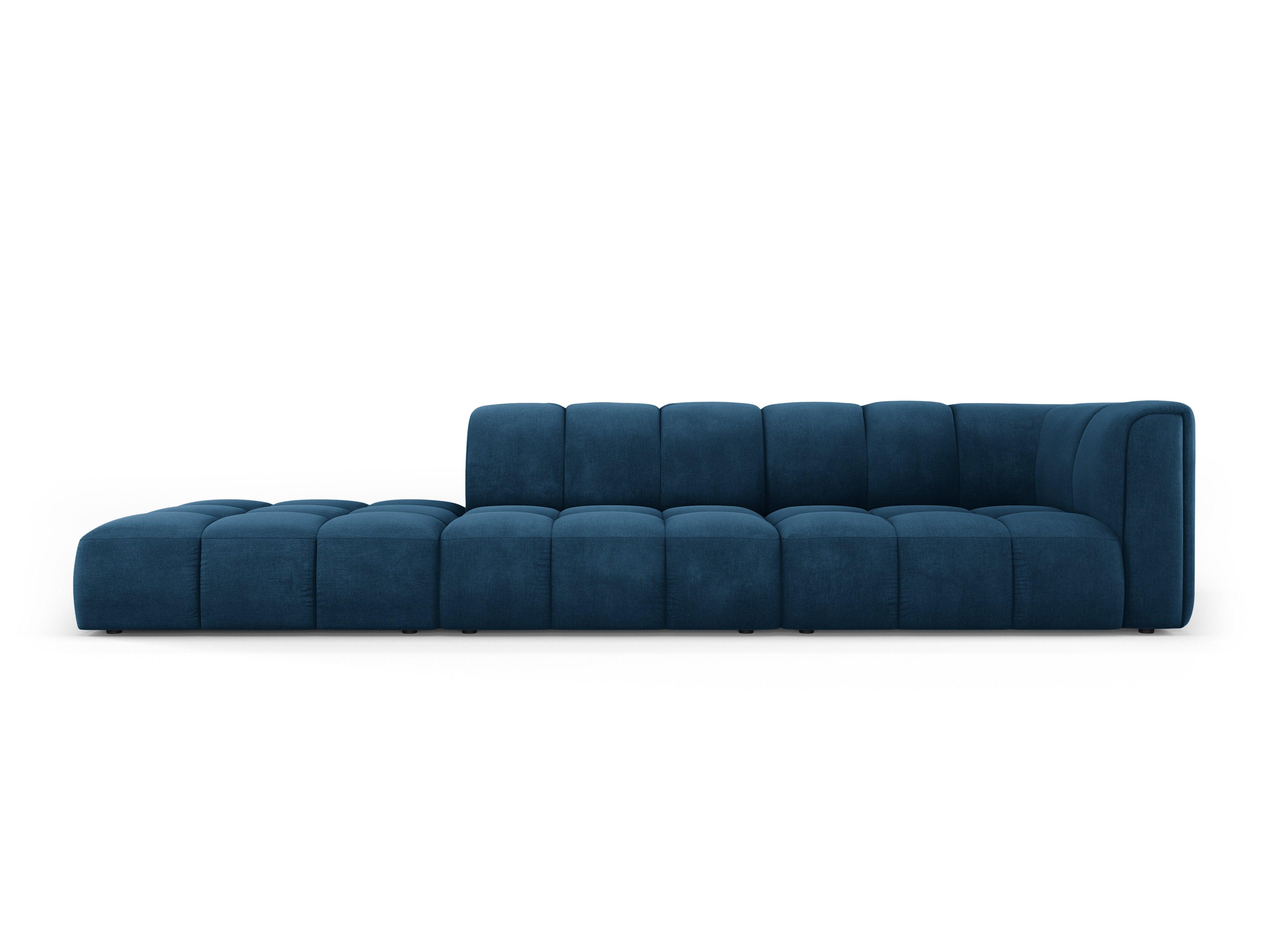 Sofa lewostronna FRANCESCA granat królewski szenil Milo Casa Eye on Design