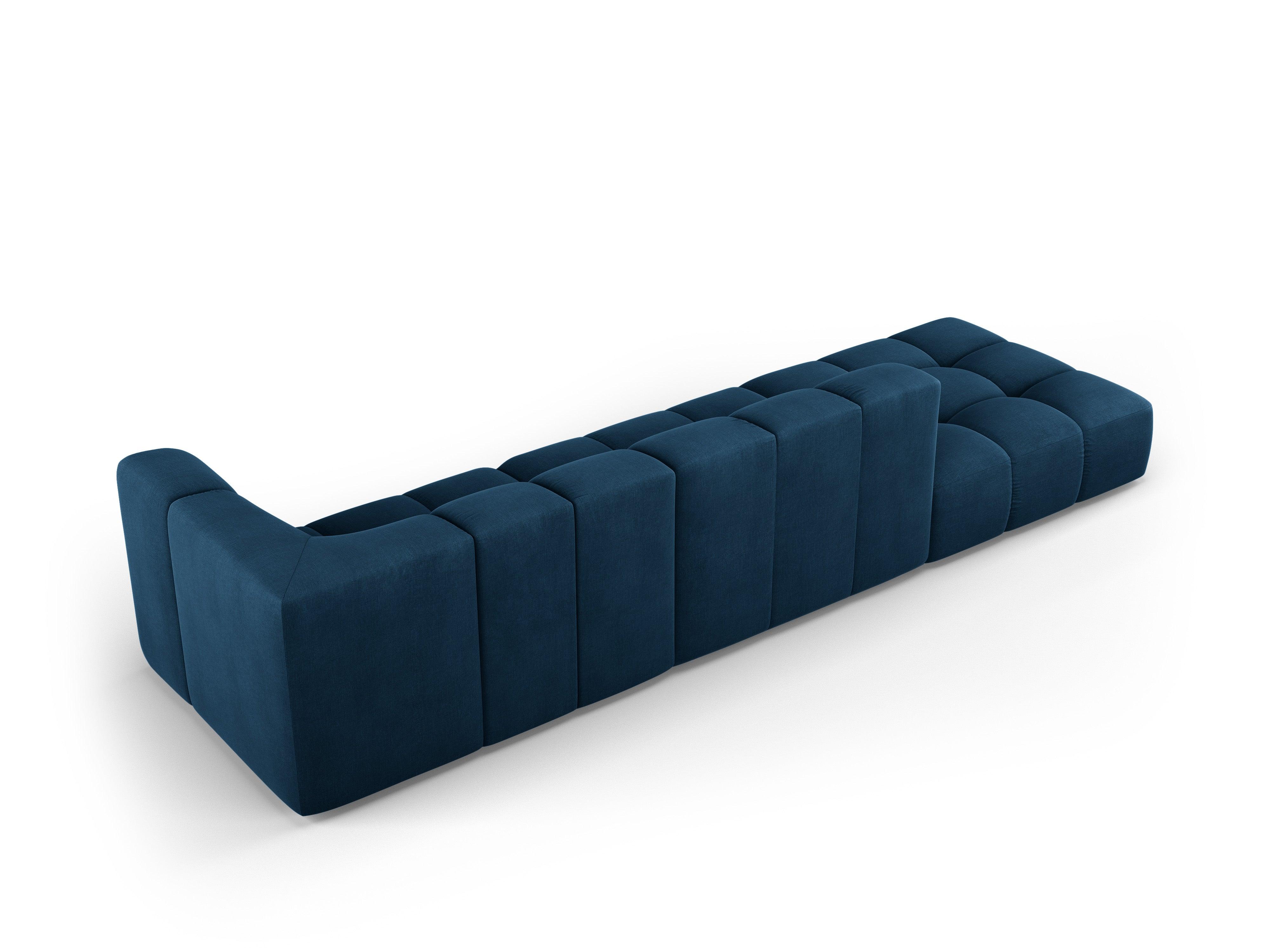 Sofa lewostronna FRANCESCA granat królewski szenil Milo Casa Eye on Design