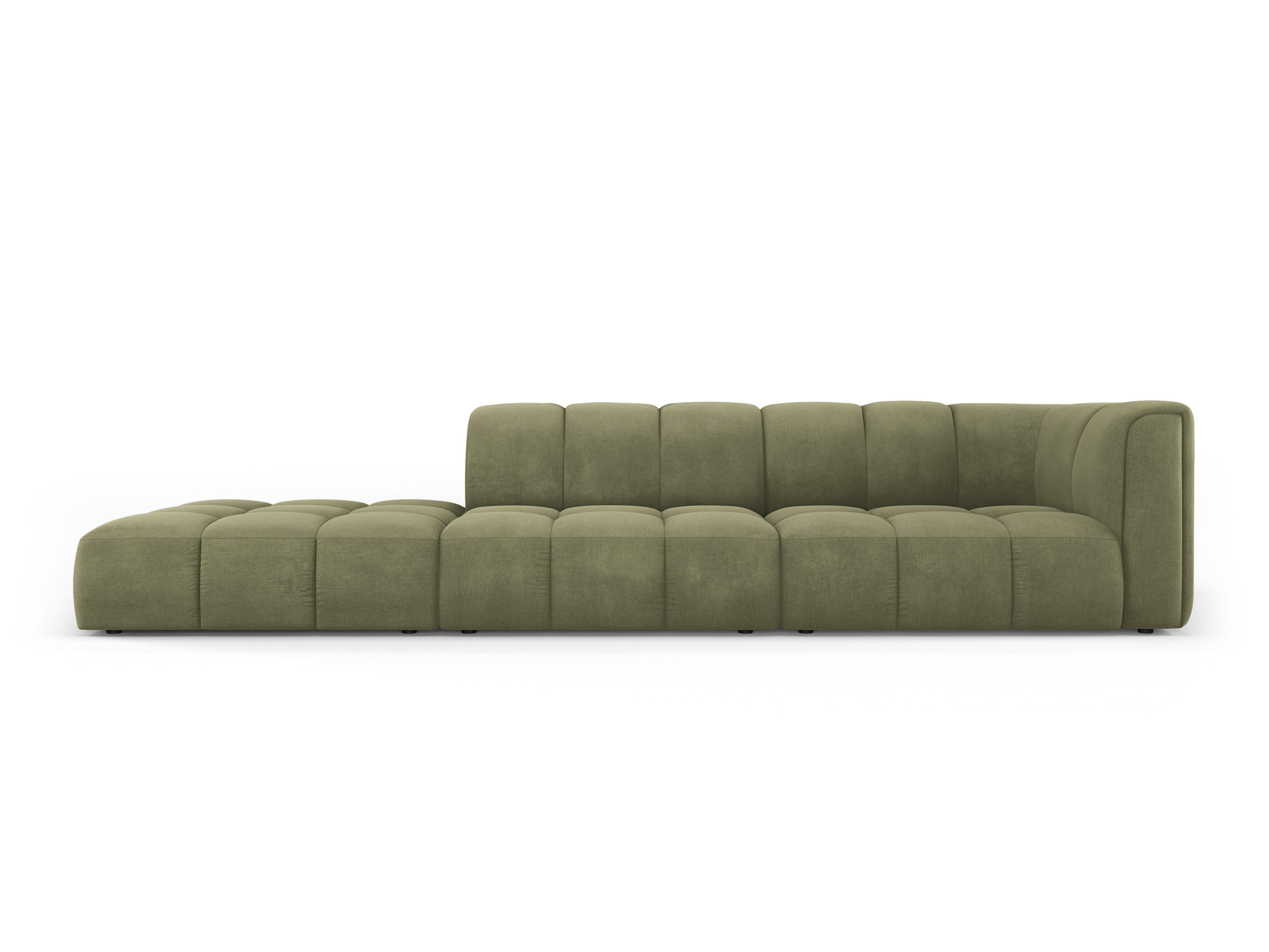 Sofa lewostronna FRANCESCA jasnozielony szenil Milo Casa Eye on Design