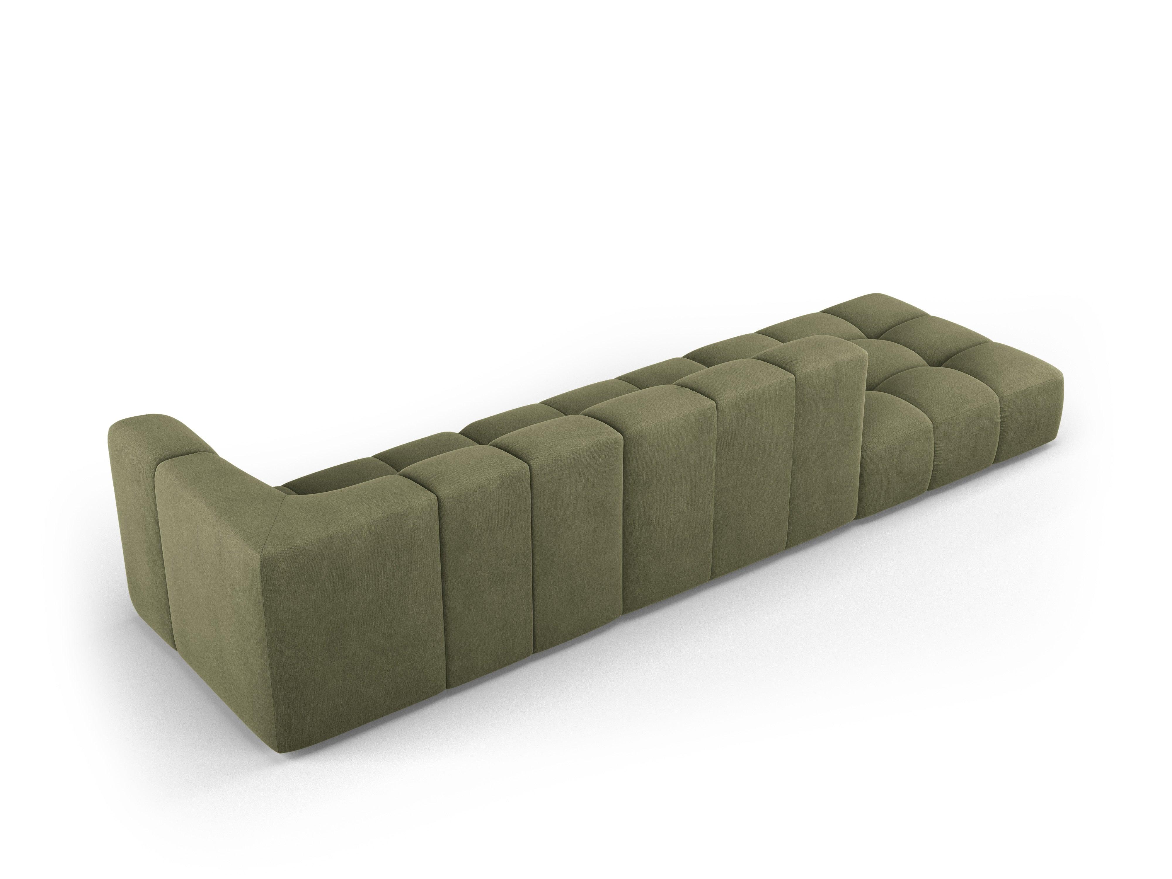 Sofa lewostronna FRANCESCA jasnozielony szenil Milo Casa Eye on Design