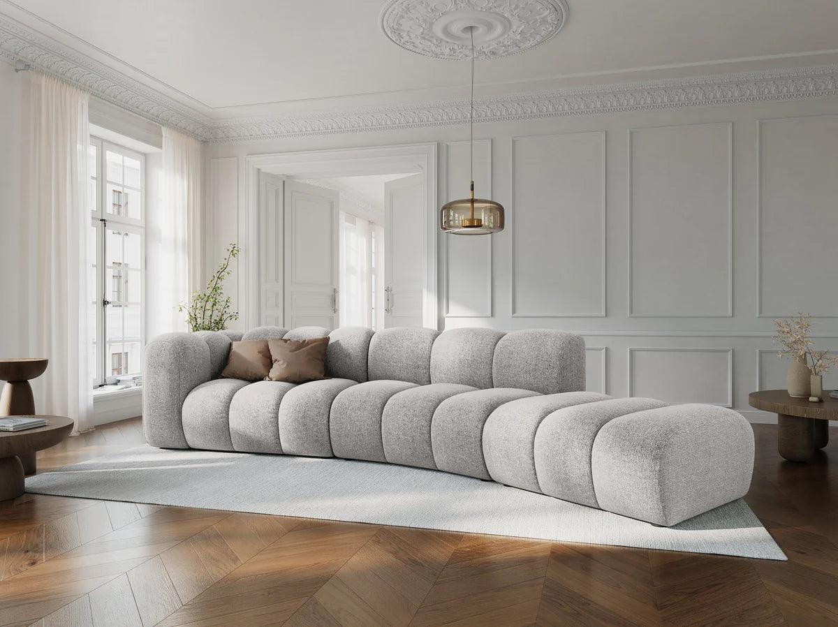 Sofa modułowa aksamitna prawostronna SKYLER koralowy - element końcowy Interieurs 86 Eye on Design