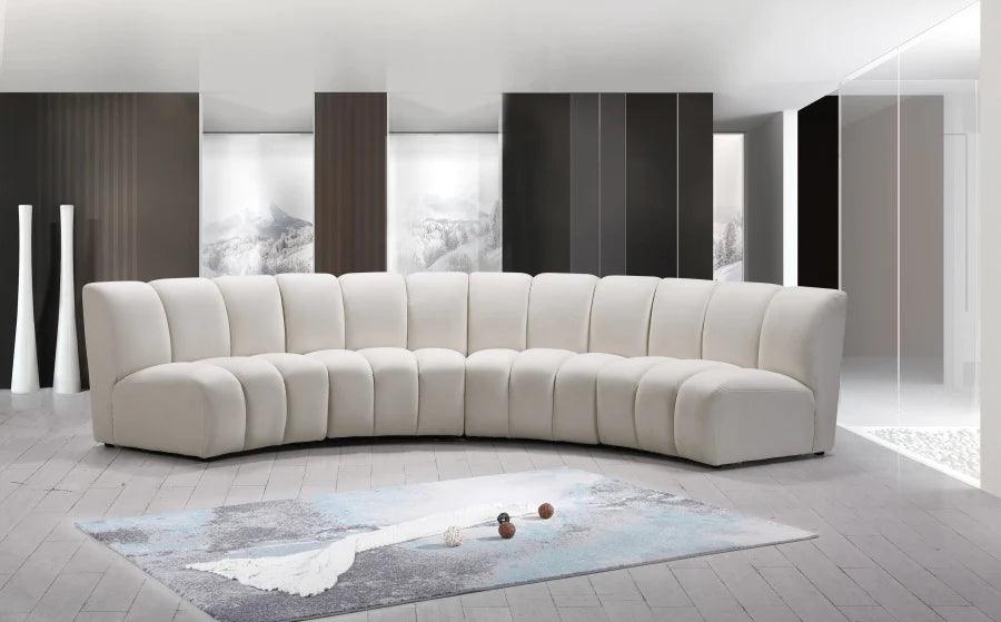 Sofa modułowa LANDO - element środkowy biały Eichholtz Eye on Design